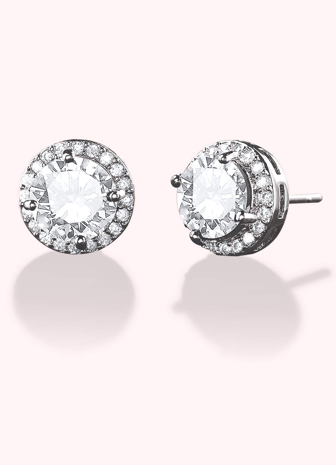 Solitaire Crystal Studs