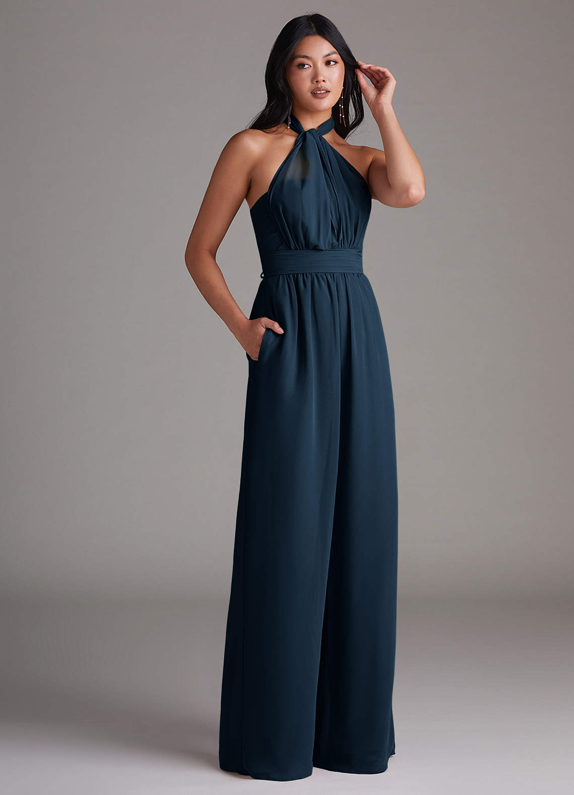 navy blue convertible bridesmaid dress Azazie Lamara Look like you stepped