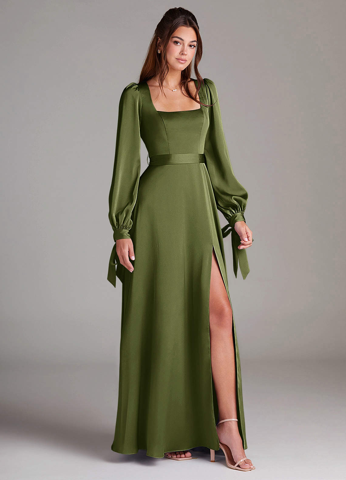 Azazie Leonia Olive Bridesmaid Dresses Azazie
