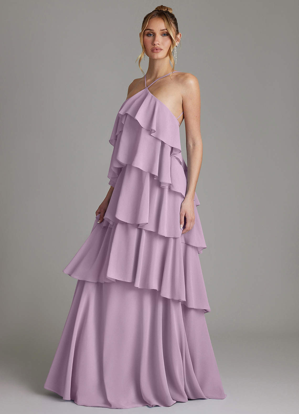 Azazie Deena Wisteria Chiffon Bridesmaid Dresses | Azazie