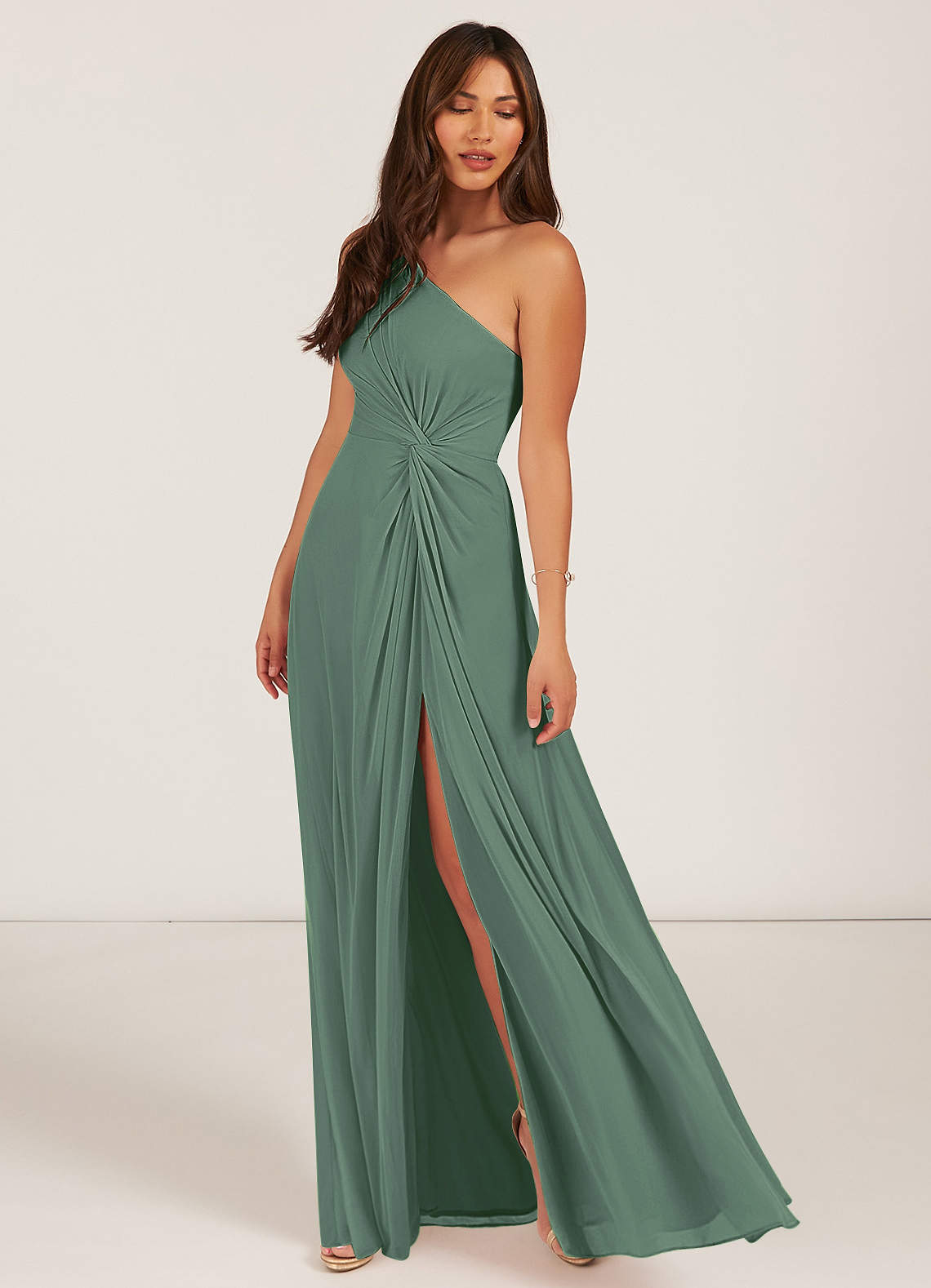 eucalyptus bridesmaid dress