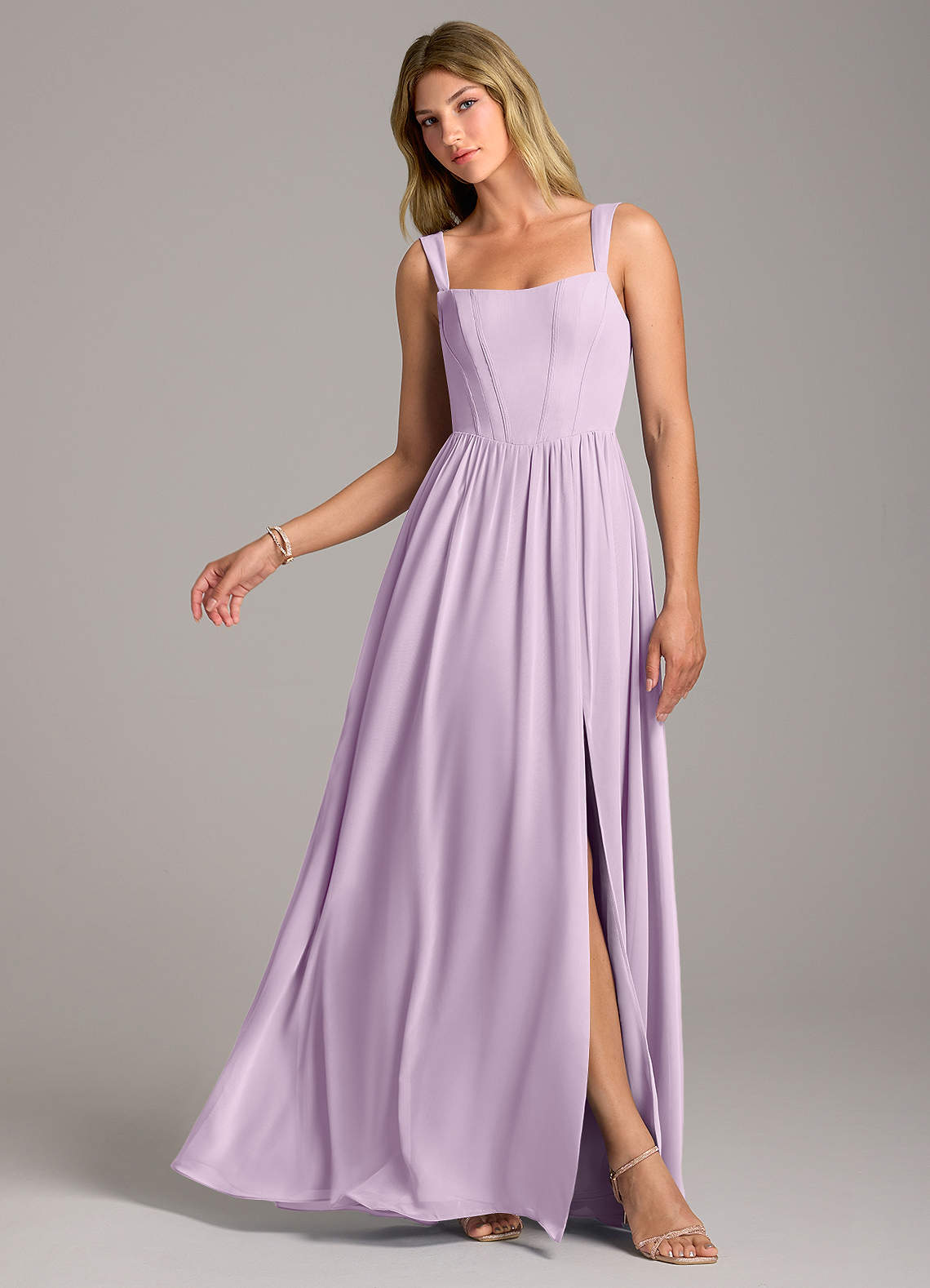 lilac pink bridesmaid dresses Lilac Ruched One Shoulder Chiffon Floor Length Bridesmaid Prom Dress