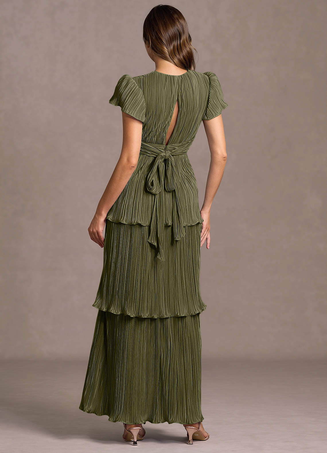 kentucky derby green dress Always The Same Thing Olive Green Maxi Dress main image 1