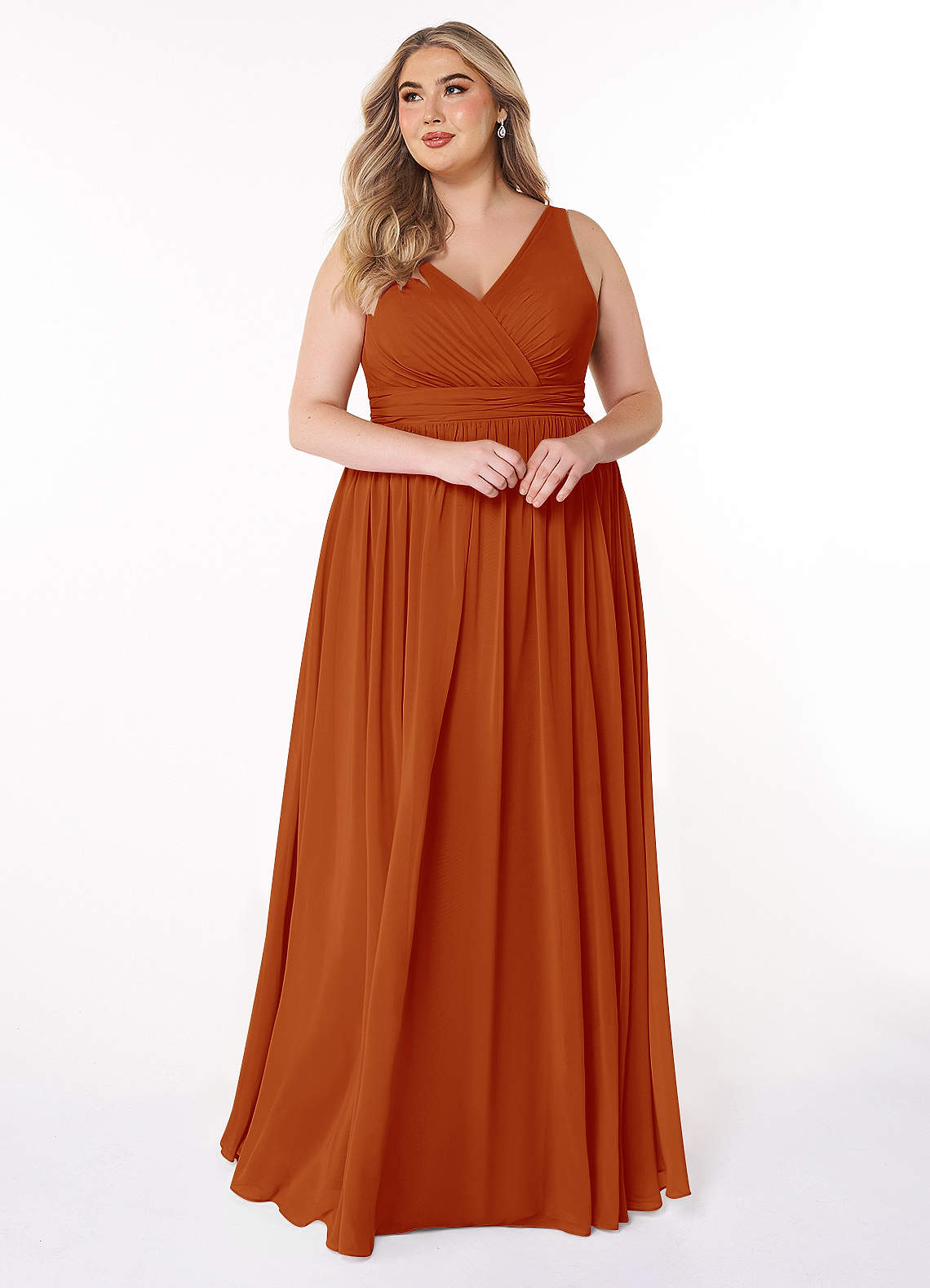 Azazie Kora Paprika Bridesmaid Dresses Azazie
