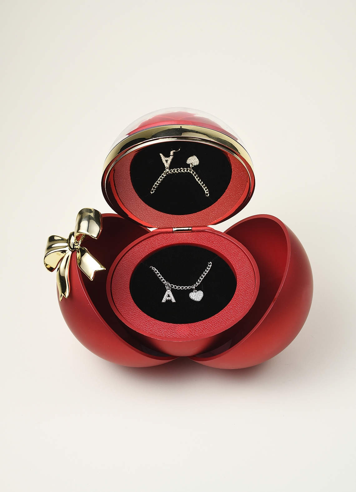 front Rose Ball-Shaped Jewelry Box