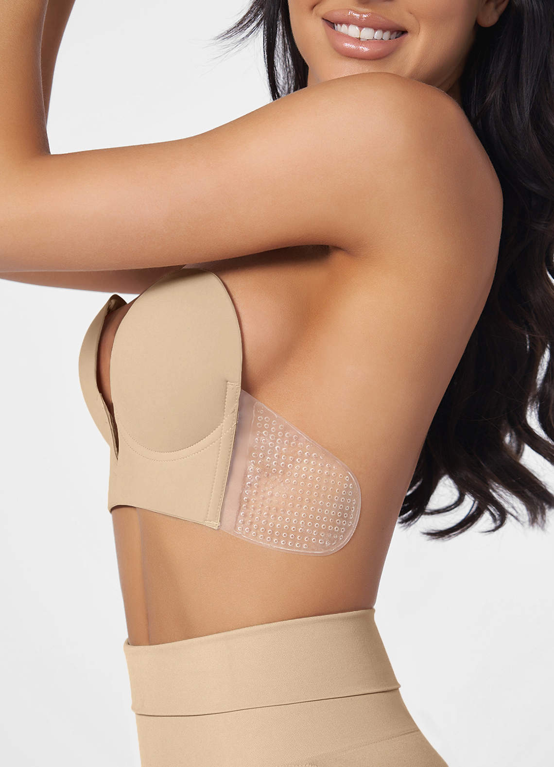 front Strapless Backless Plunge Bra