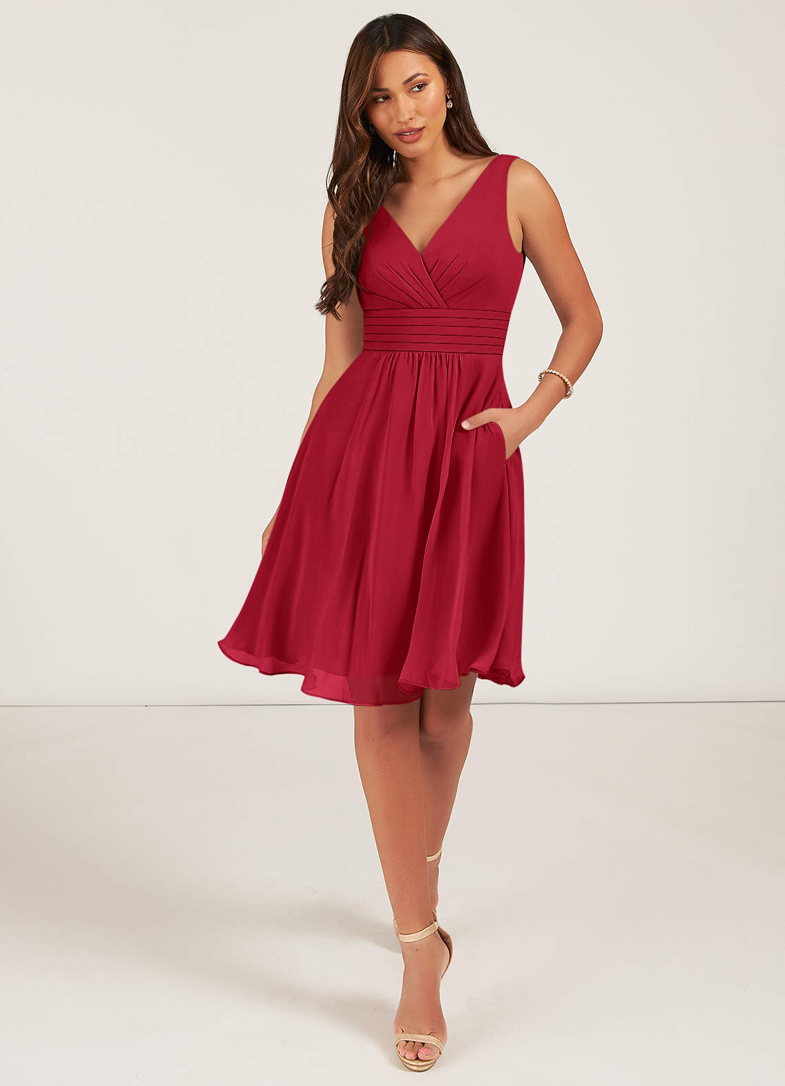 Scarlet Knee Length Dress