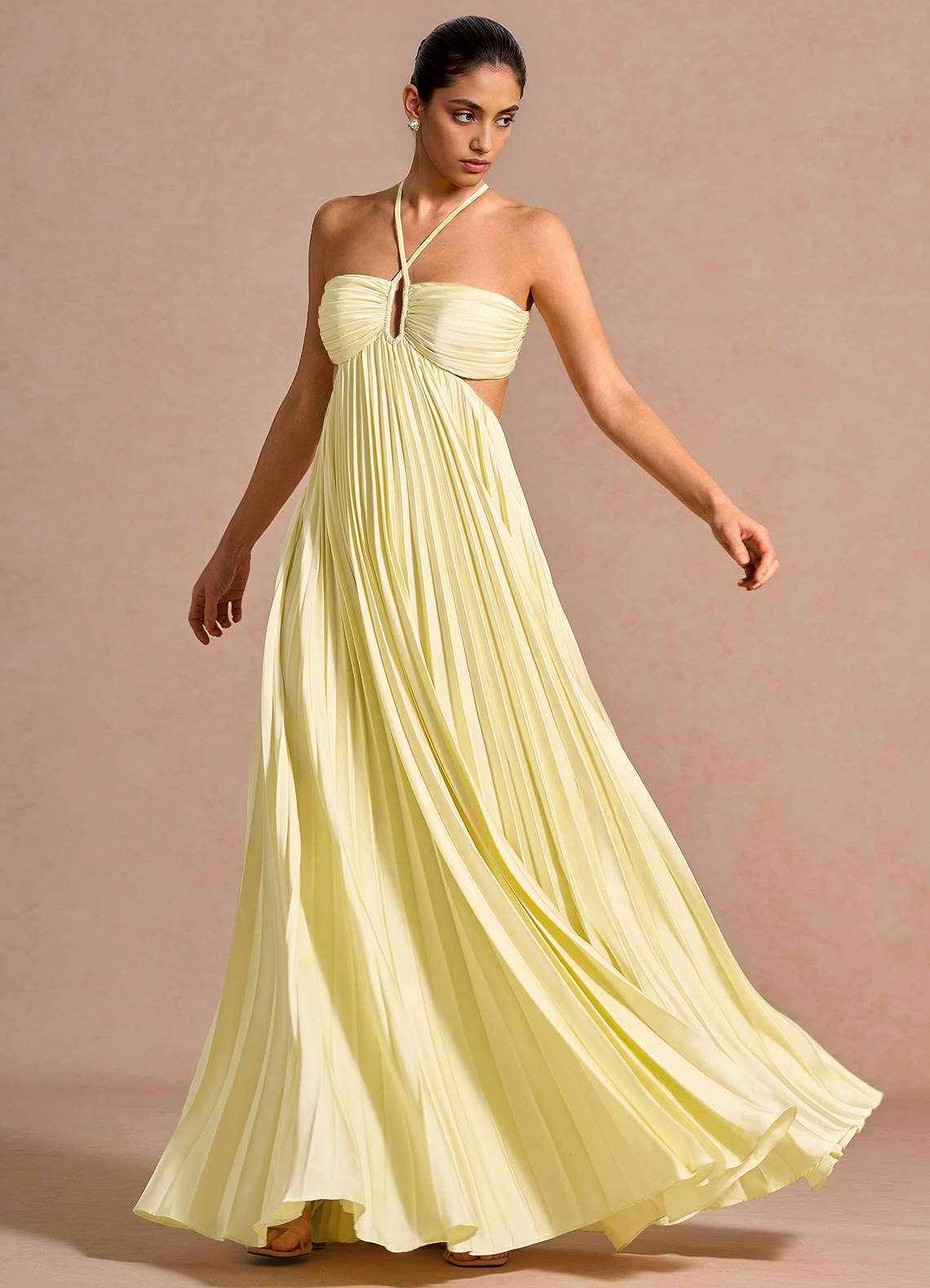 Josephine Lemon Sorbet Maxi Dress | Azazie