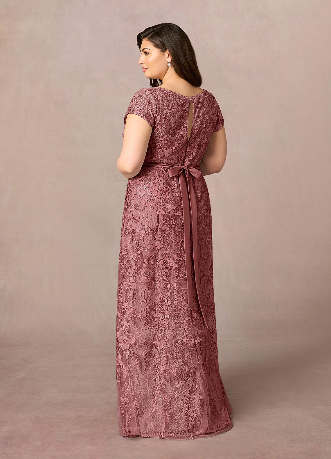 Azazie Dorit Mother of the Bride Dresses Sheath Scoop Lace Floor-Length Dress image1