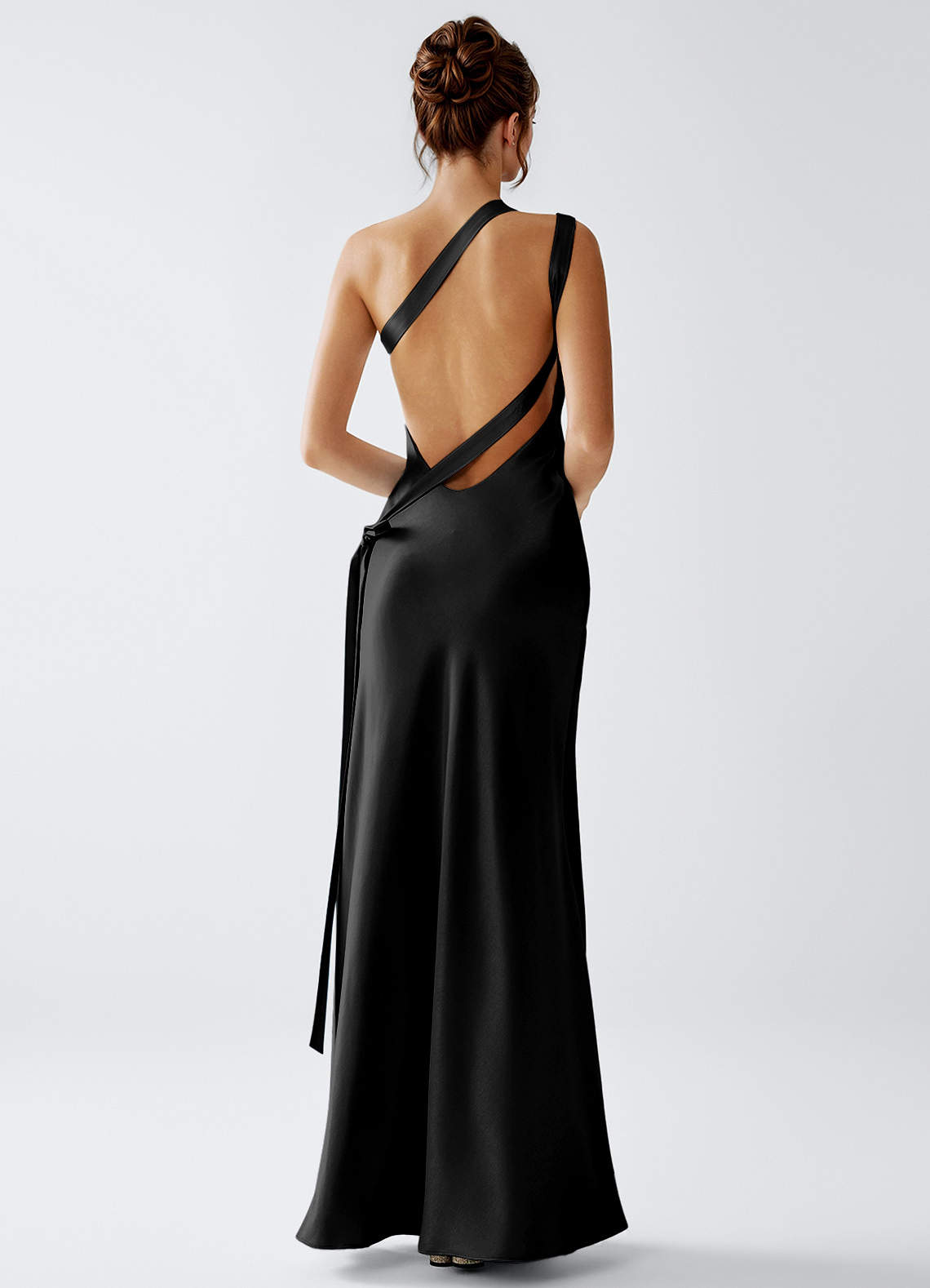 black satin maxi dress Stephanie Luminous Strapless Size:80 cm New_April The Ultimate 2026 Mother this maxi dress drapes
