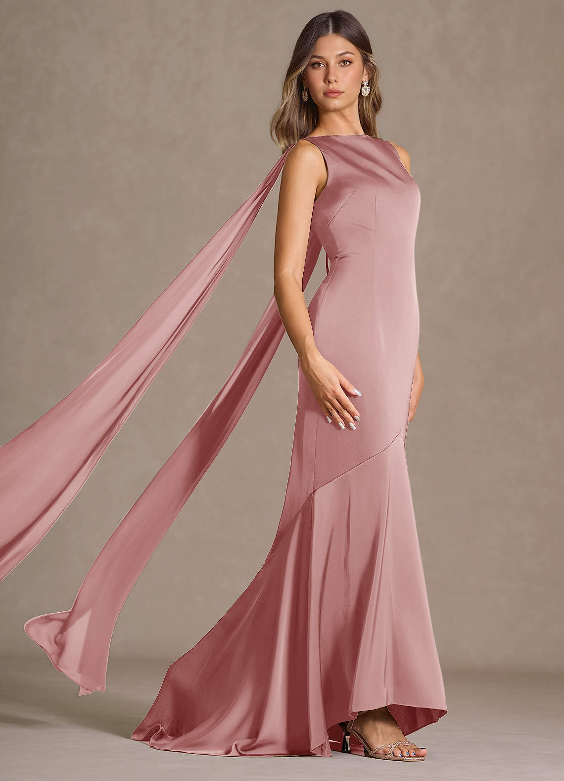 Wynne Light Pink Maxi Dress | Azazie