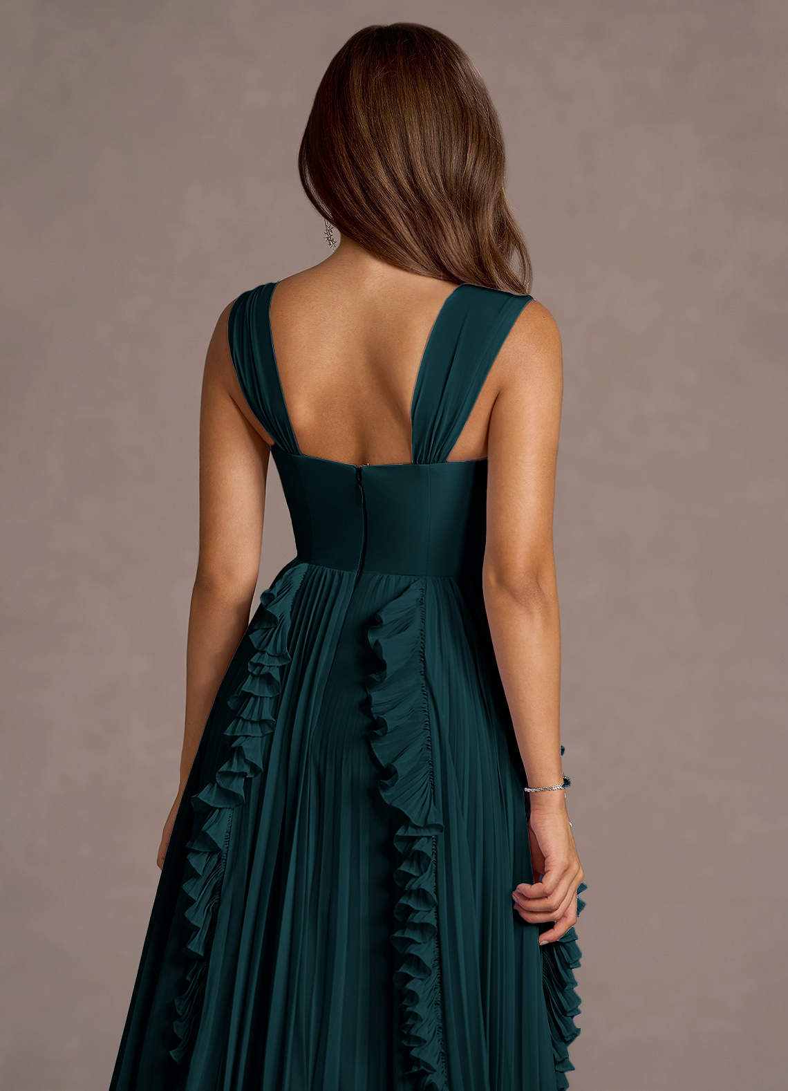 Jaden Forest Green Maxi Dress Ready to Ship | Azazie