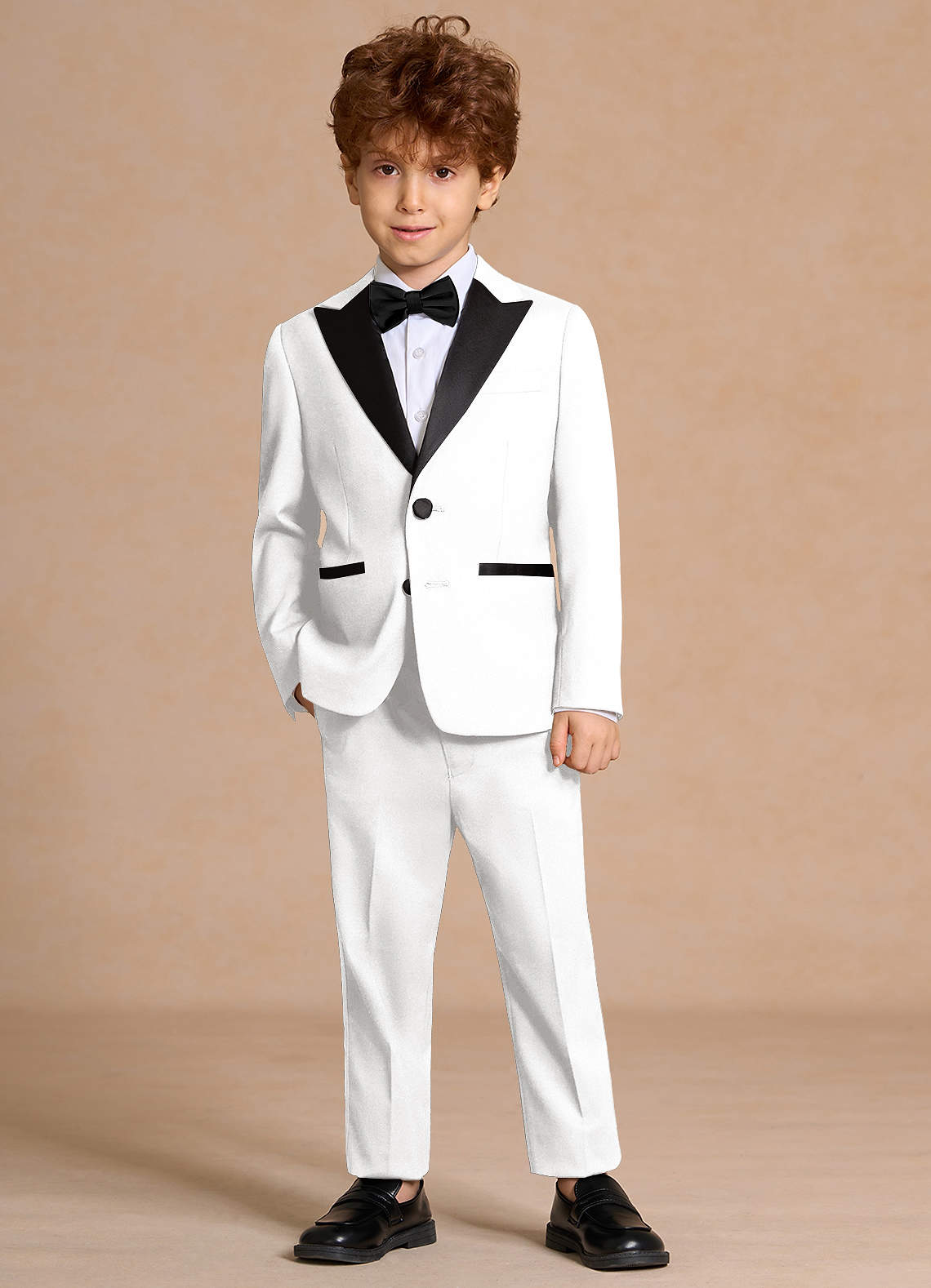 front Michael Boys Peak Lapel 2-Piece Tuxedos