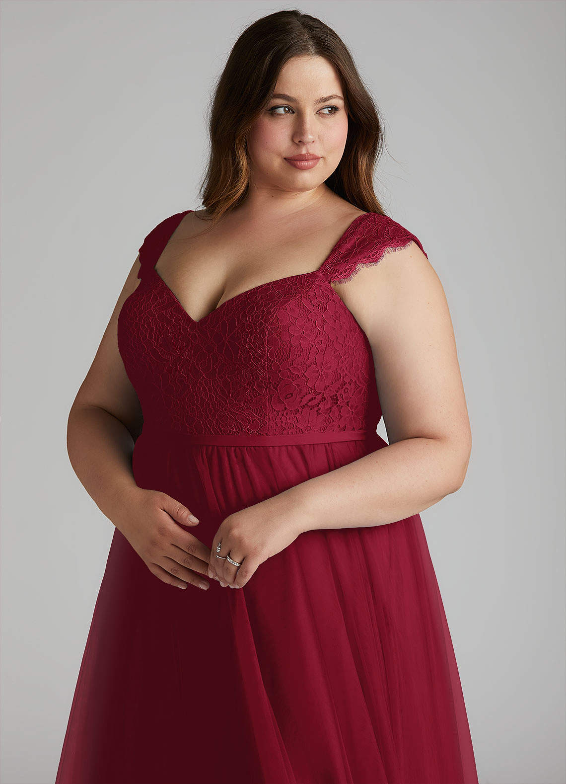 burgundy sparkly bridesmaid dresses Tulia | Burgundy Sequin High-Neck Maxi Dress main image 0