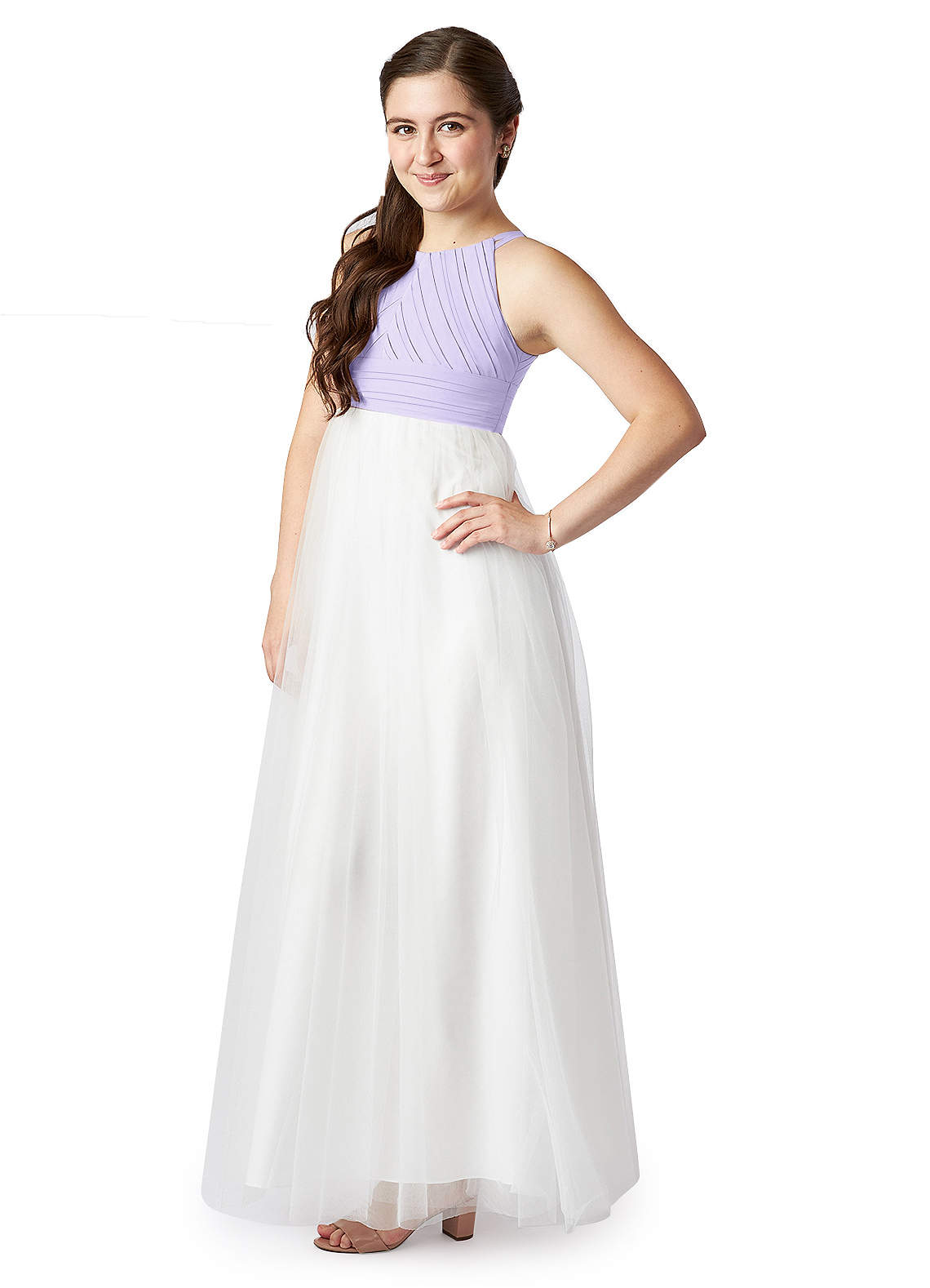 Lilac Azazie Brenna JBD Junior Bridesmaid Dresses | Azazie