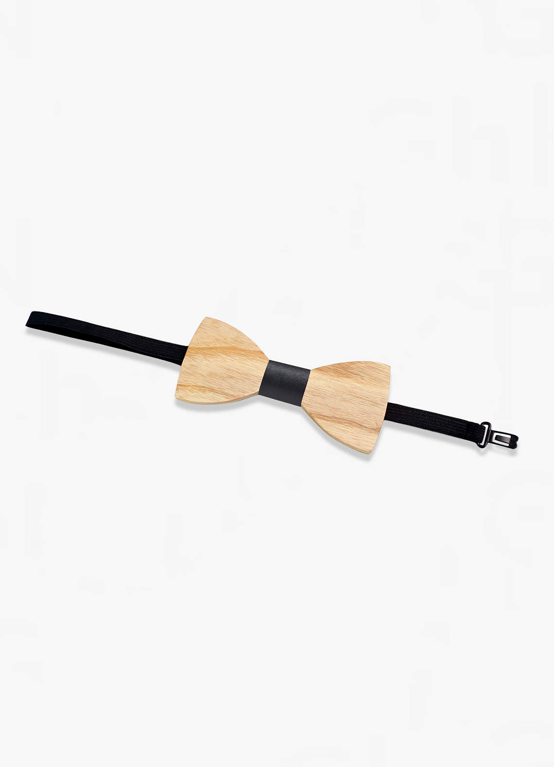 front Light Wooden Bow Tie