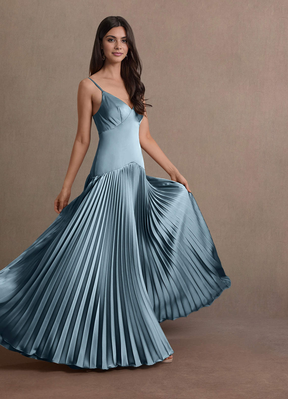 sachin and babi light blue dress Jill Powder Blue Dropped Waist Gown