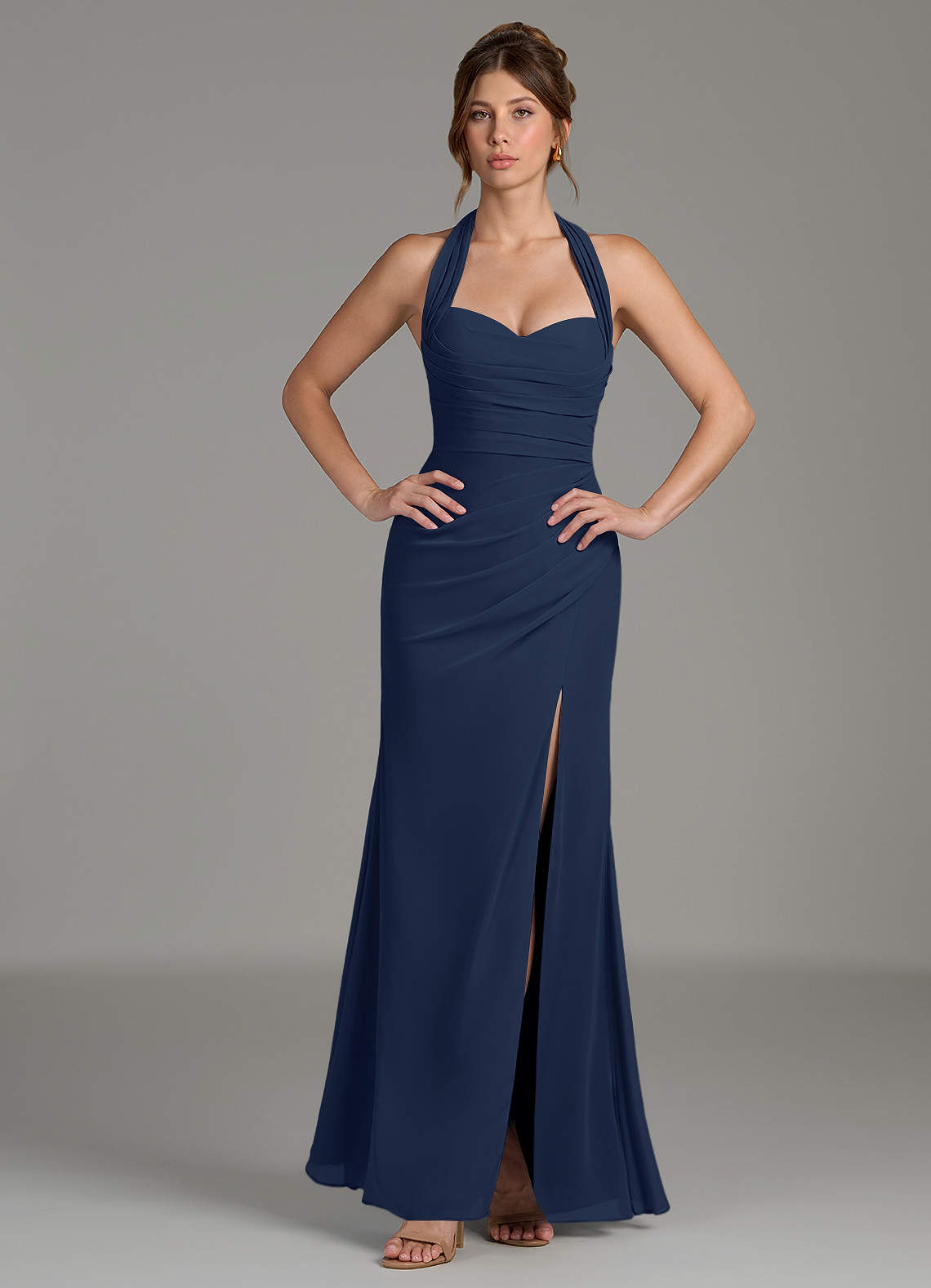 Azazie Destiny Dark Navy Chiffon Bridesmaid Dresses Azazie — free download