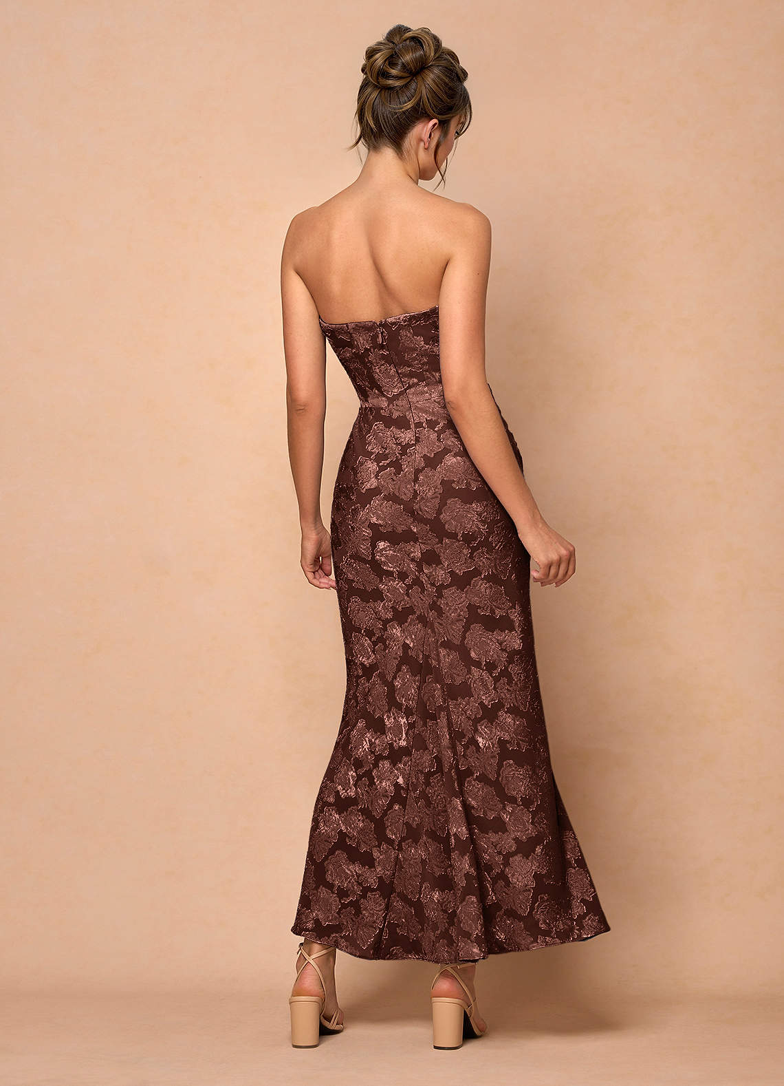 Ezrena Mocha Coco Maxi Dress | Azazie