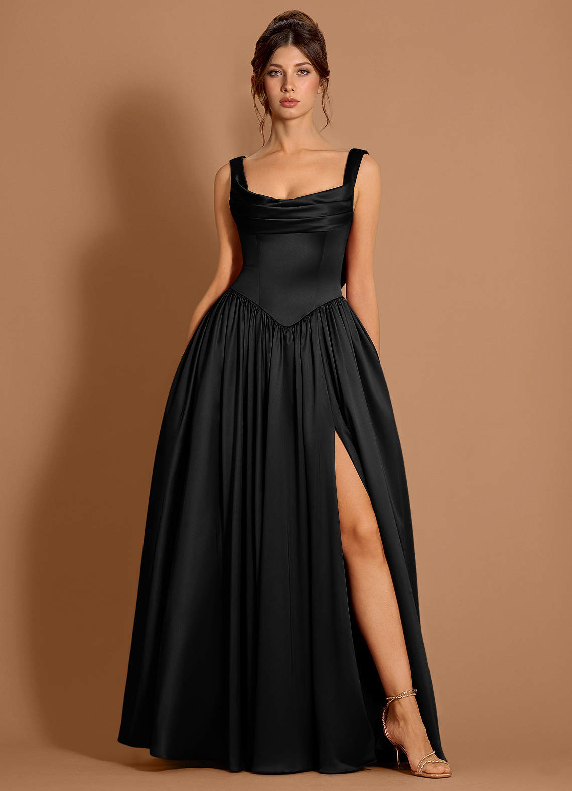 green emerald velvet dress CECILY MAXI DRESS main image 1