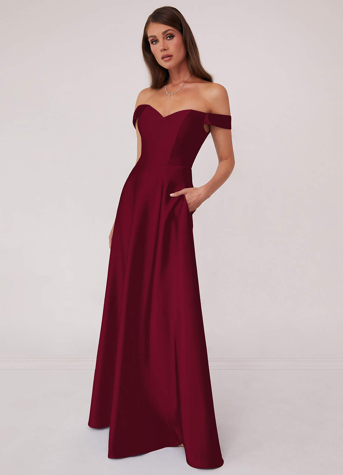 Burgundy Barbie™ AZAZIE 1013 Bridesmaid Dresses | Azazie