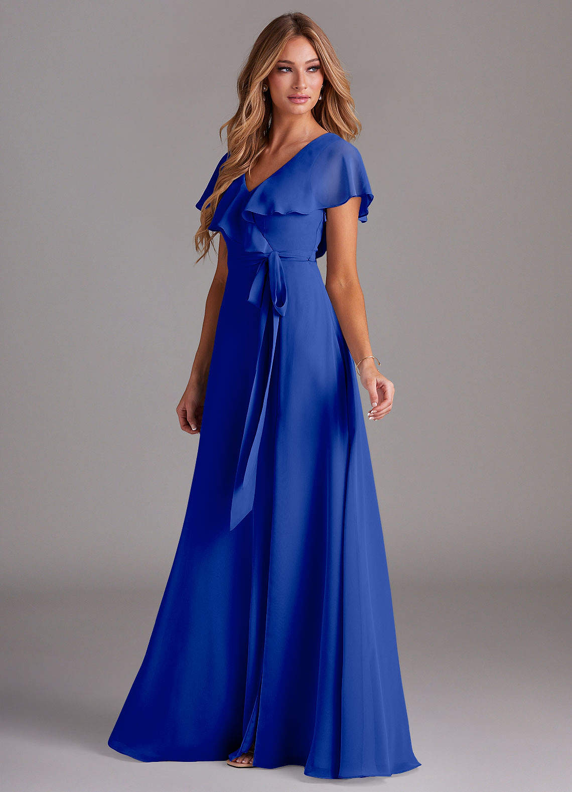 cheap bridesmaid dresses royal blue Mermaid Long Royal Blue Bridesmaid Dresses Satin African Wedding Guest Dress US12 / Same as Picture main image 0