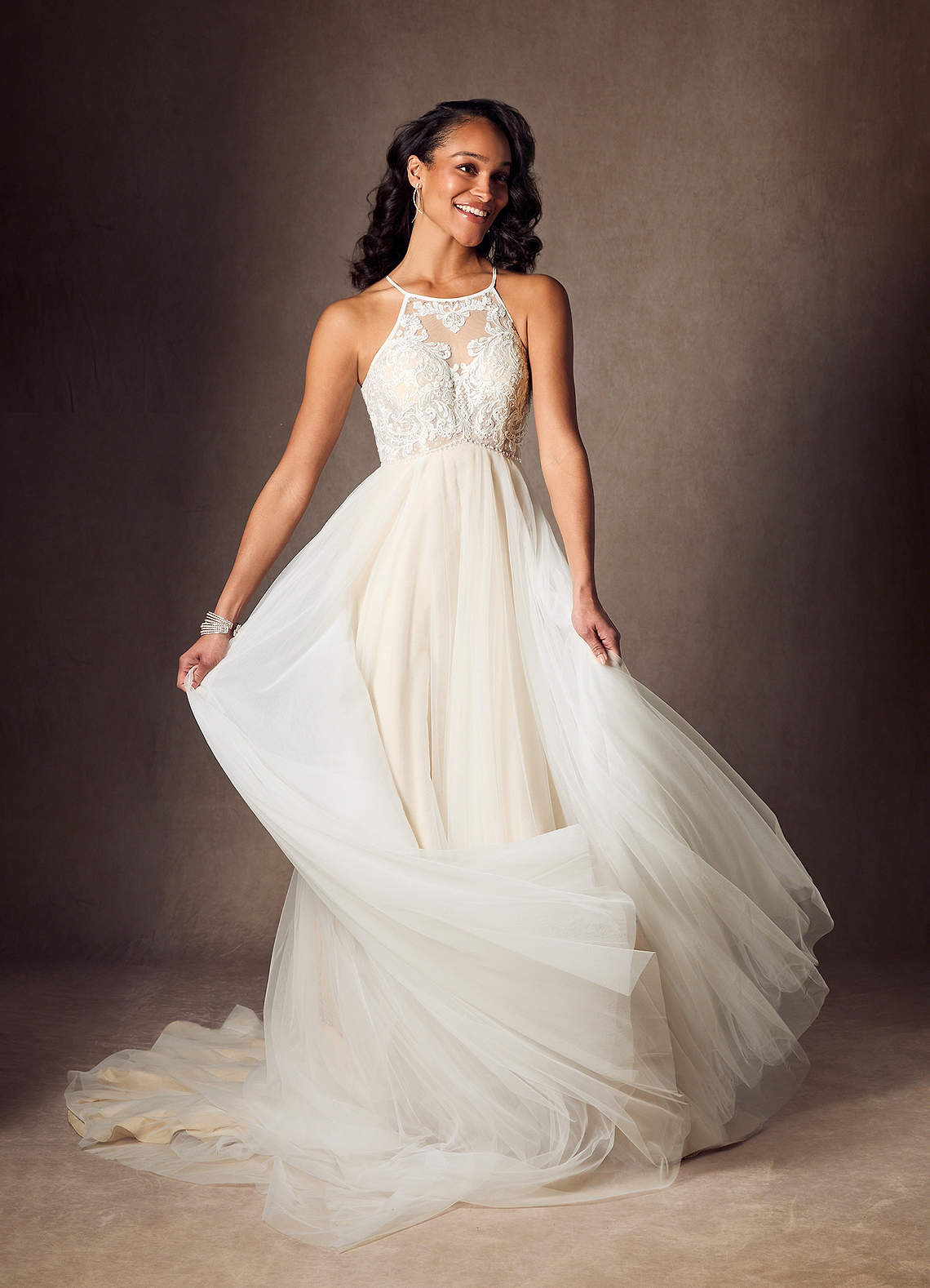 ★GANISONG★ Bridal Angel Pollen Halterneck Dress_white Designer fashion, Seoul-fully created | W Concept