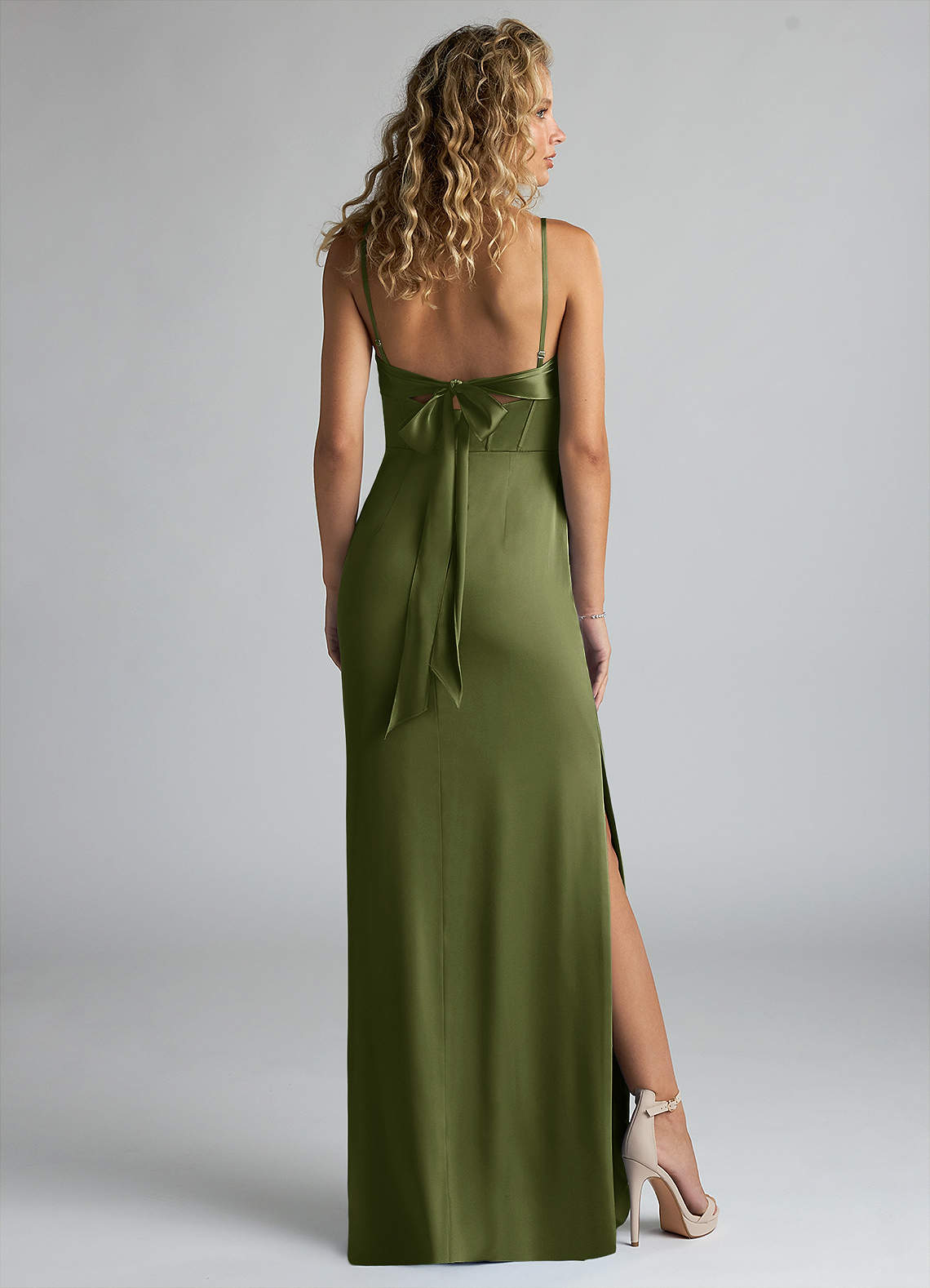 how to stretch a bridesmaid dress Elizabeth K GL1828 Prom Dress - Green main image 1