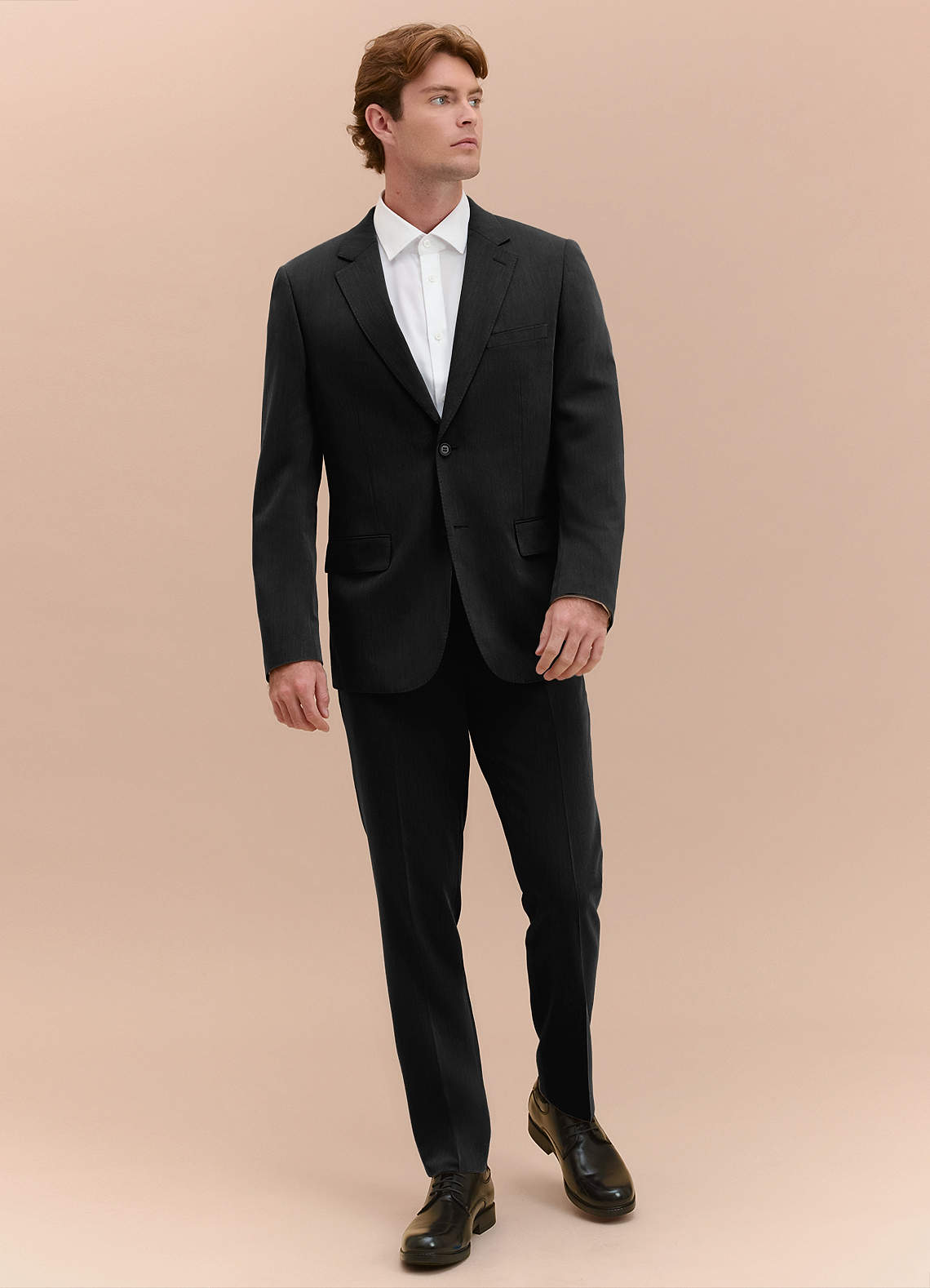 front William Black Comfort Blend  Suit Jacket