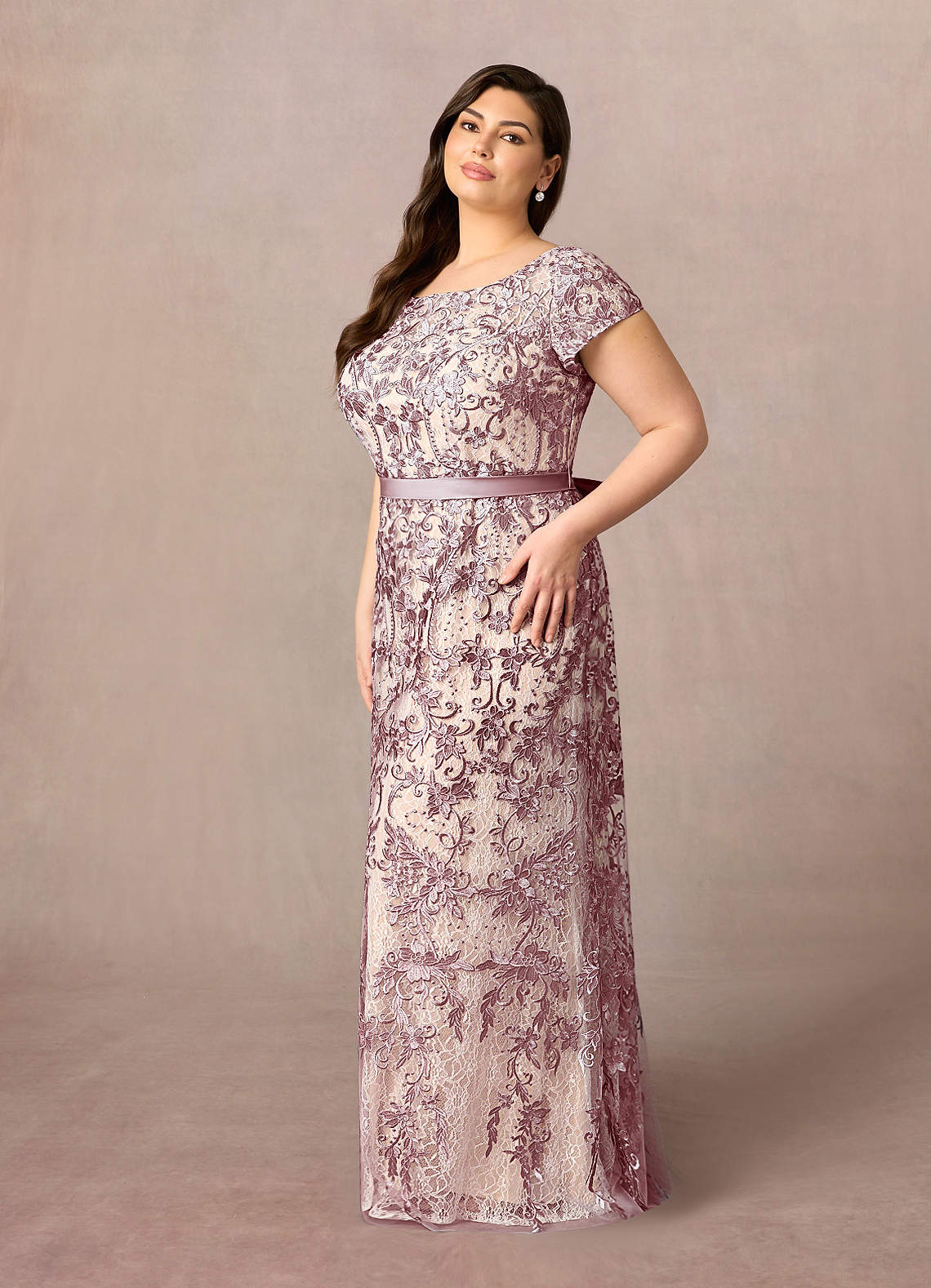 dusty rose lace dress Dusty Rose Lace Top Maxi Dress