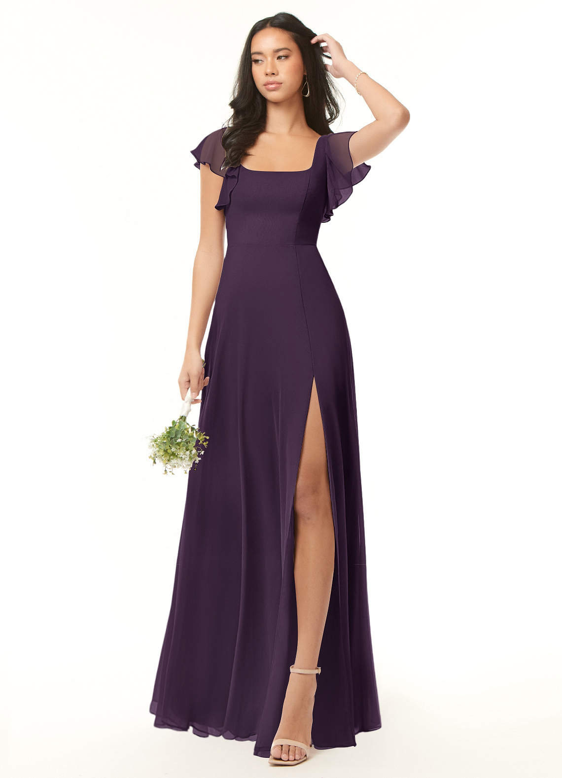 Plum Azazie Bondi Bridesmaid Dresses | Azazie