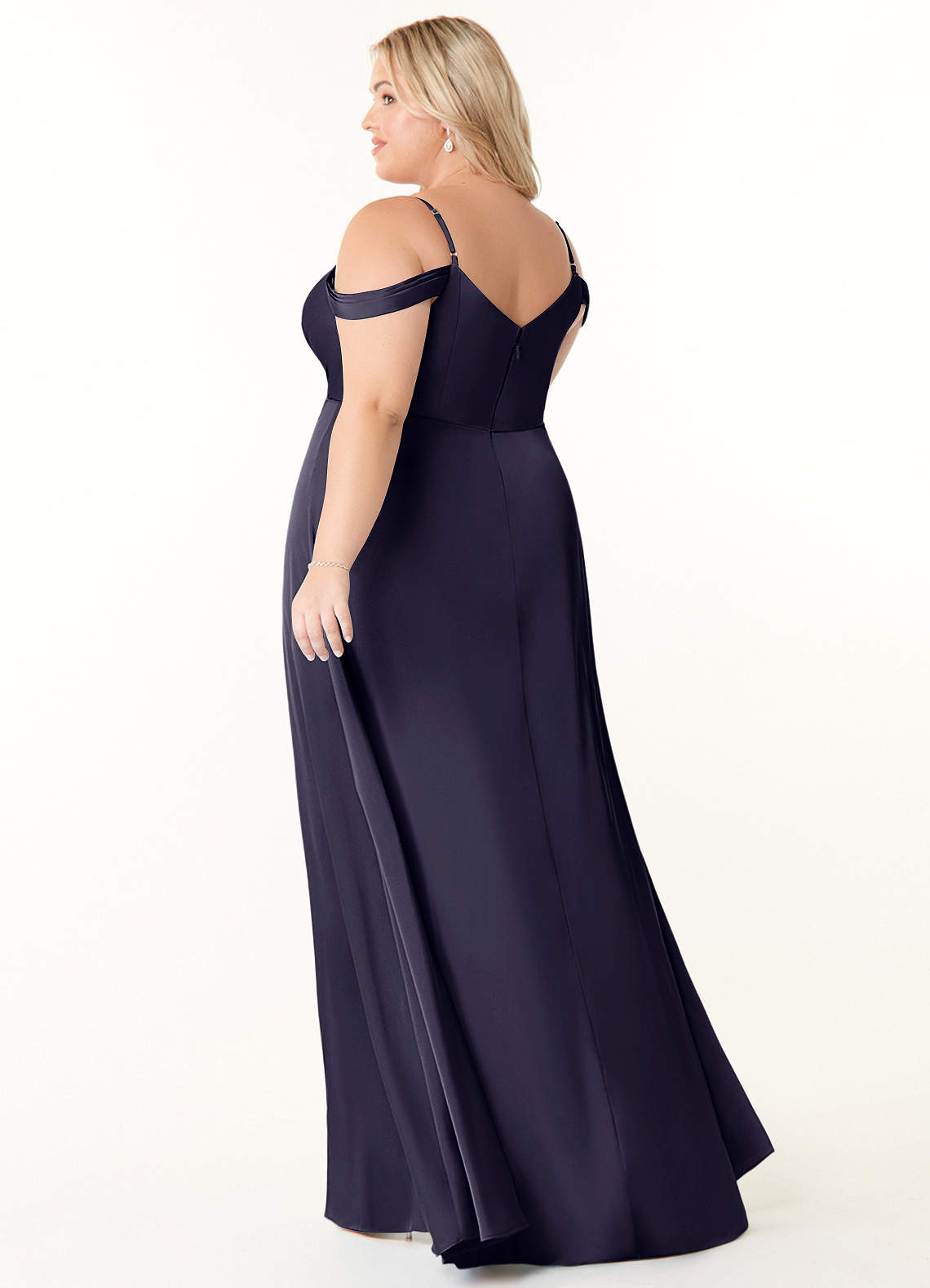 azazie ocean stretch satin dress Azazie Ocean