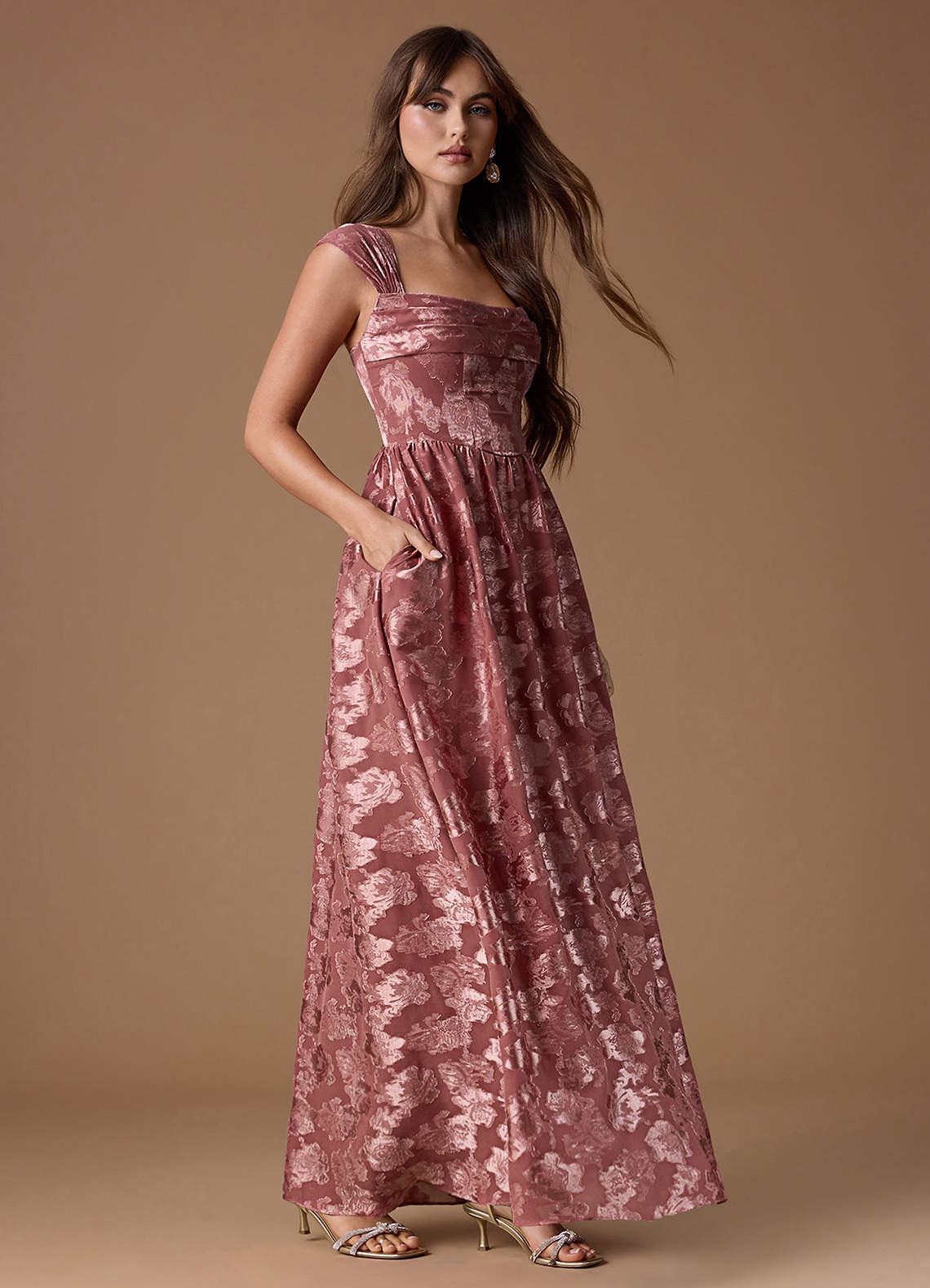 strapless open back dress Black Chiffon Pleated Lorraine Dress