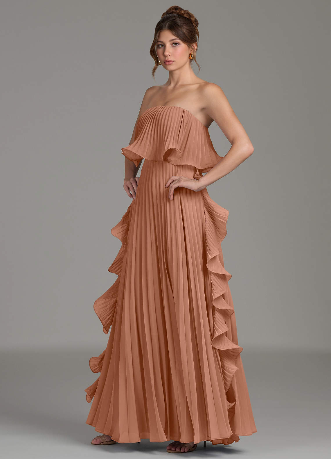 alexia designs bridesmaid dresses Azazie A-Line Strapless Floor-Length Chiffon Bridesmaid Dresses