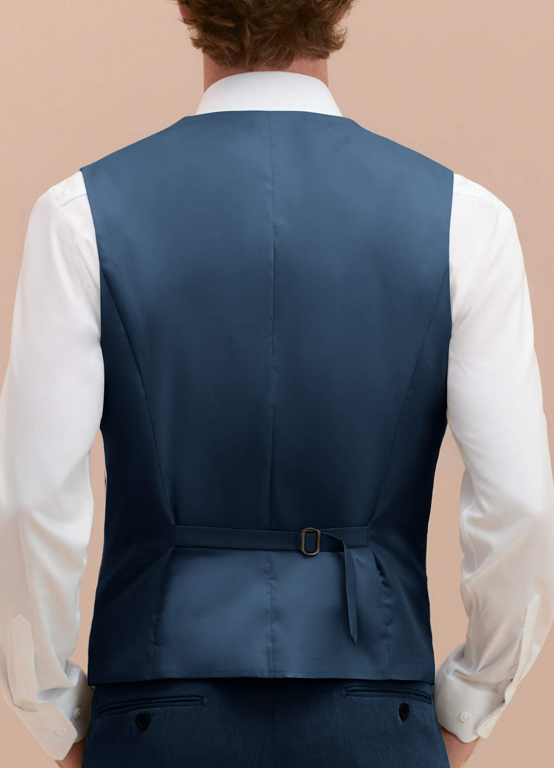 front William Azul Marino Oscuro Chaleco de traje