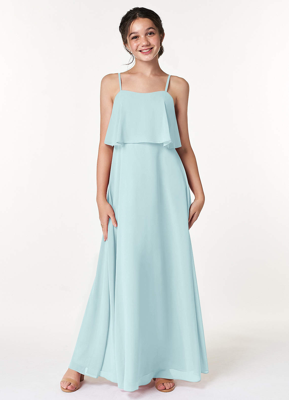 Sea glass 2024 blue bridesmaid dress