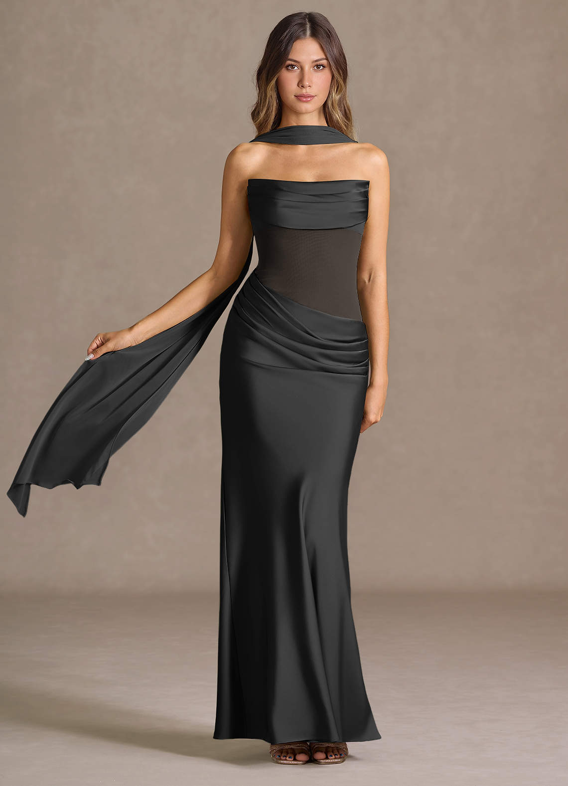Robe Longue Noir Leonore image1