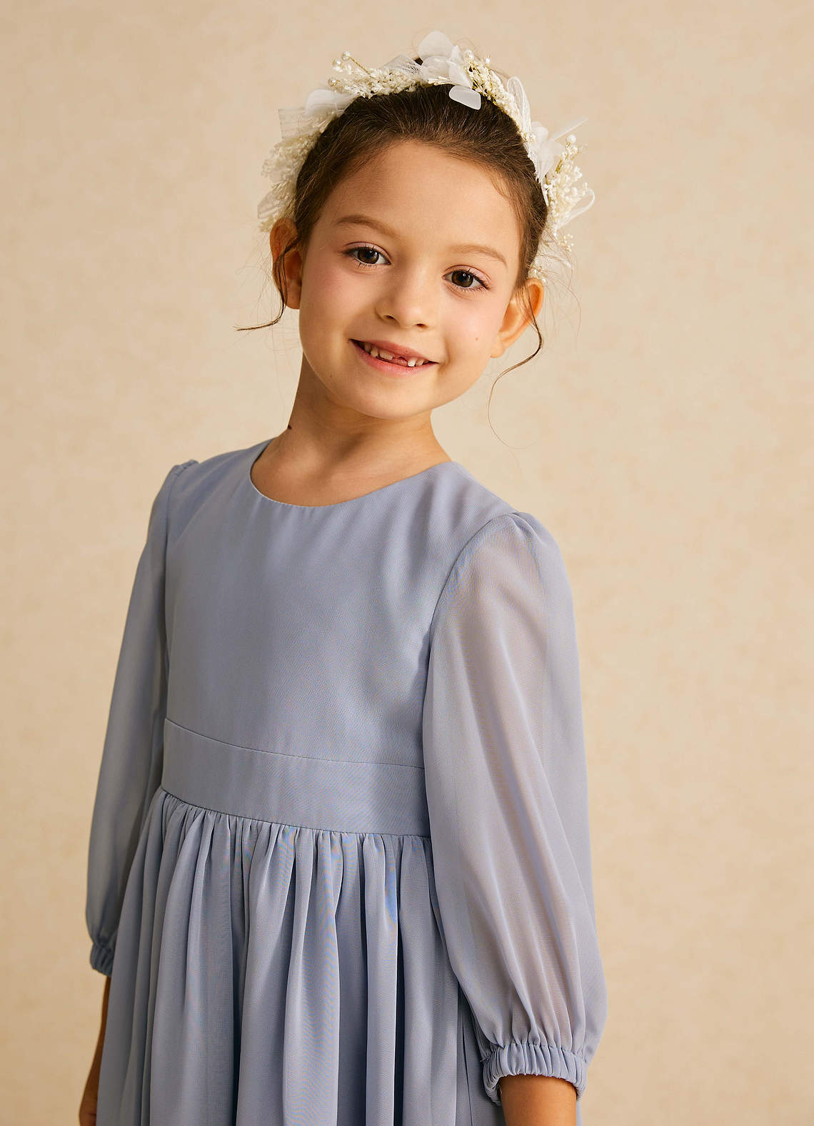 front Calla Lily Flower Girl Headpiece
