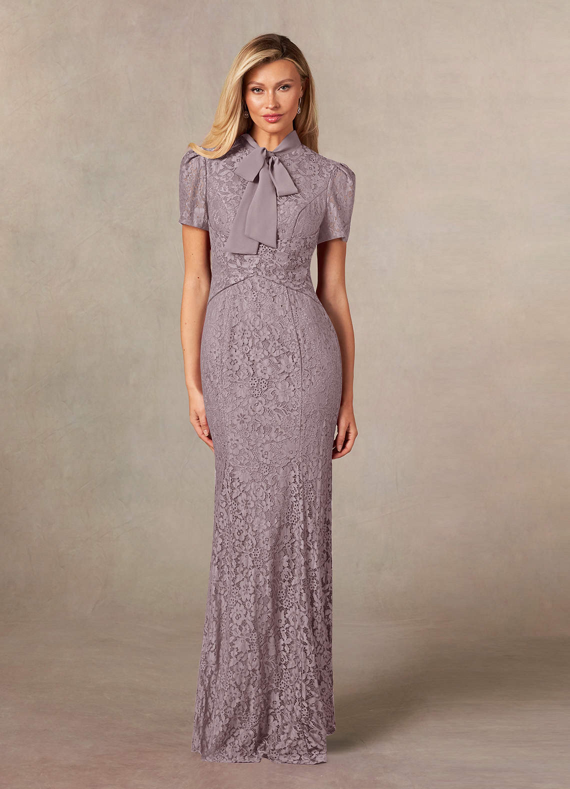 Azazie Carleannia Mother of the Bride Dresses Dusk Mermaid Lace Chiffon Dress image1