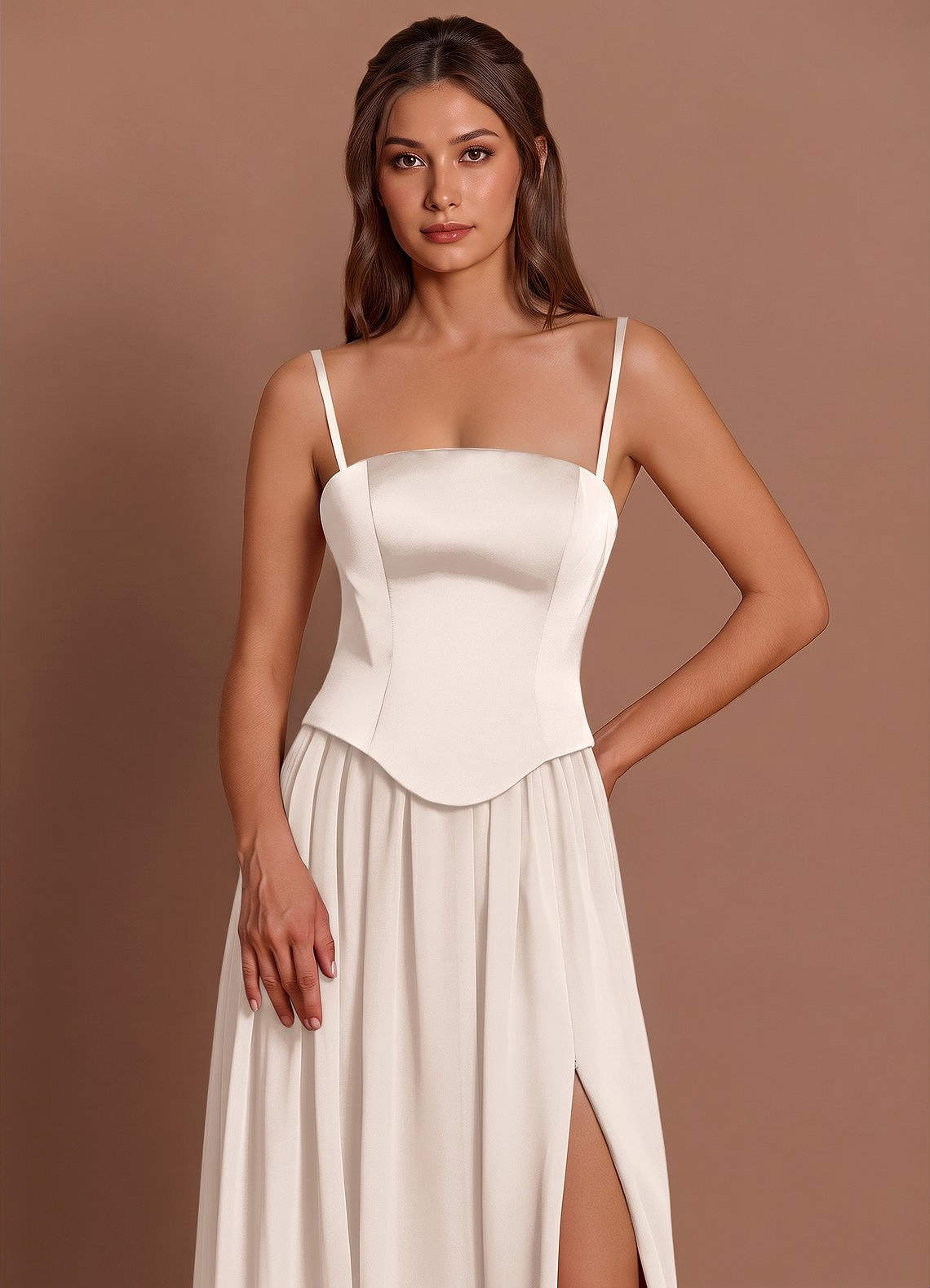Cadence Cream Maxi Dress Ready to Ship | Azazie