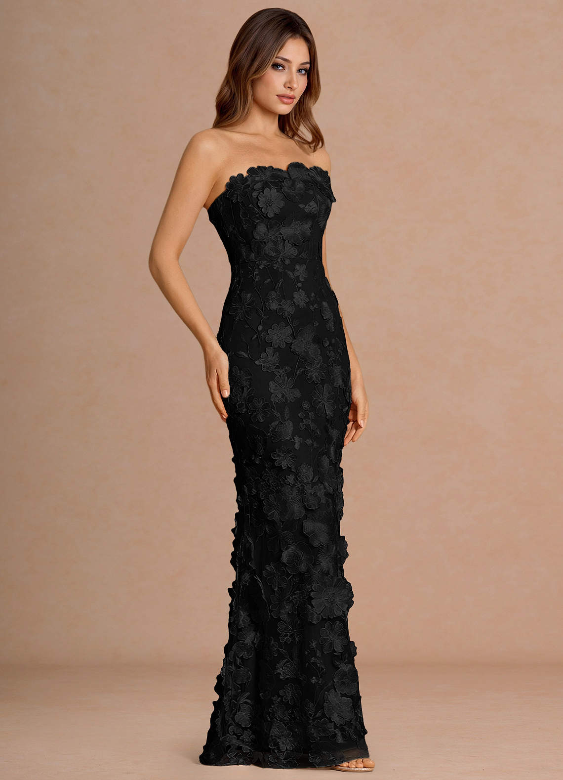 Della Black Maxi Dress image4