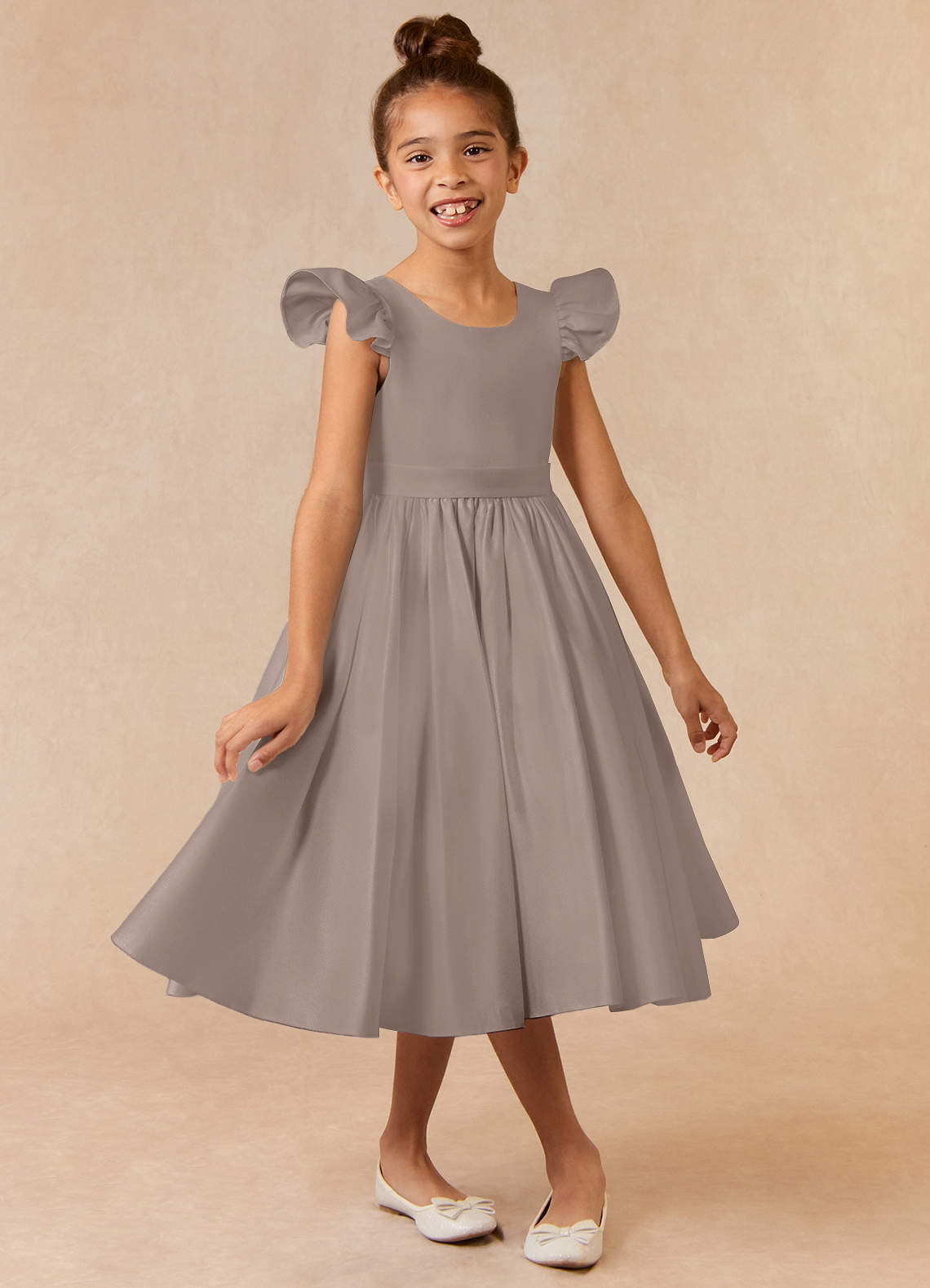 Taupe Flower Girl Dresses