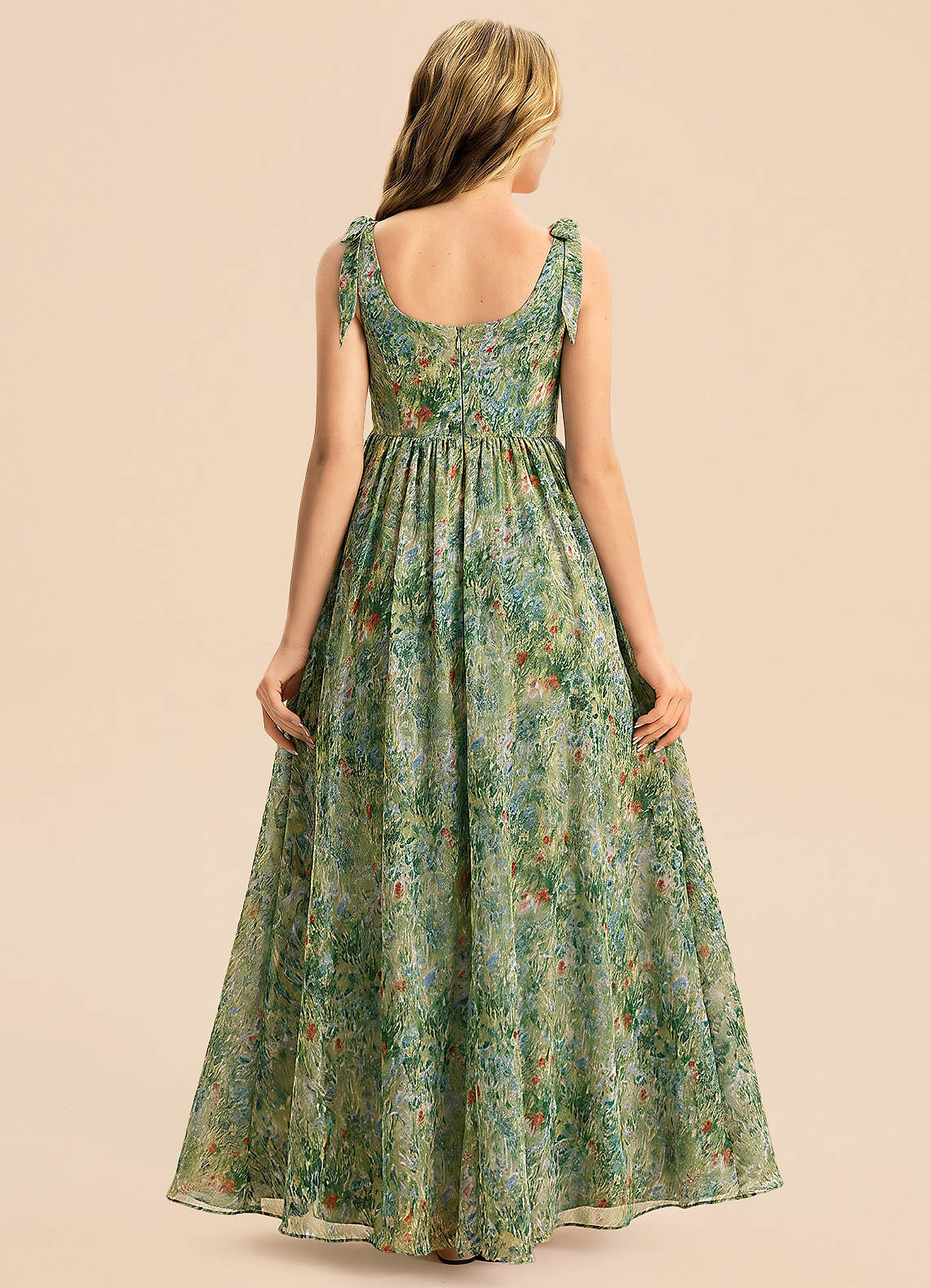 front Azazie Delyra Junior Formal Dress