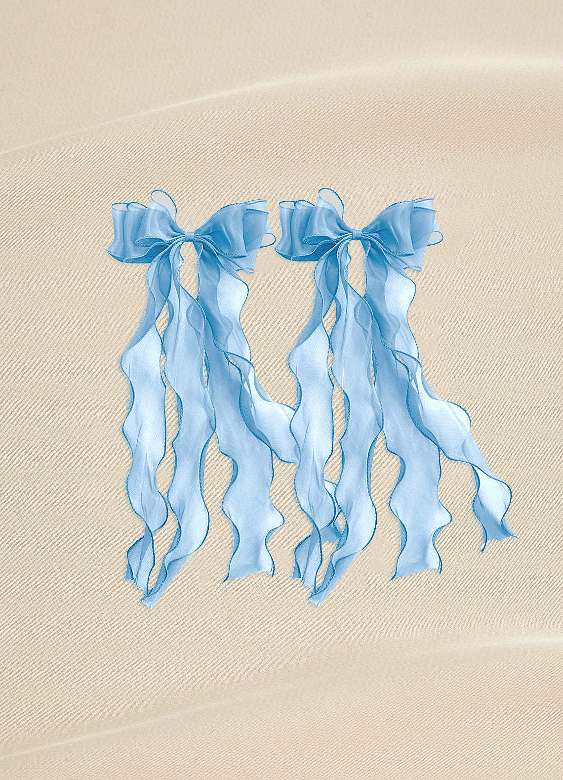 front Fluttering Streamer Hair Clip