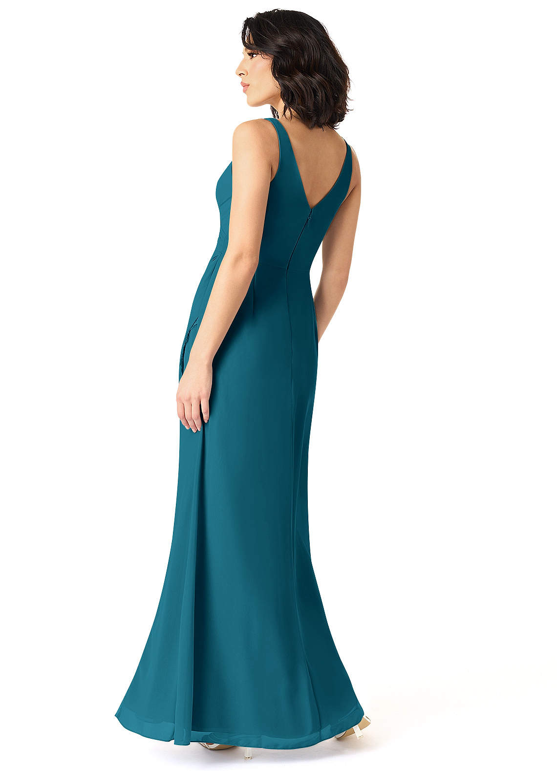 Ink Blue Azazie Renessa Bridesmaid Dresses Azazie