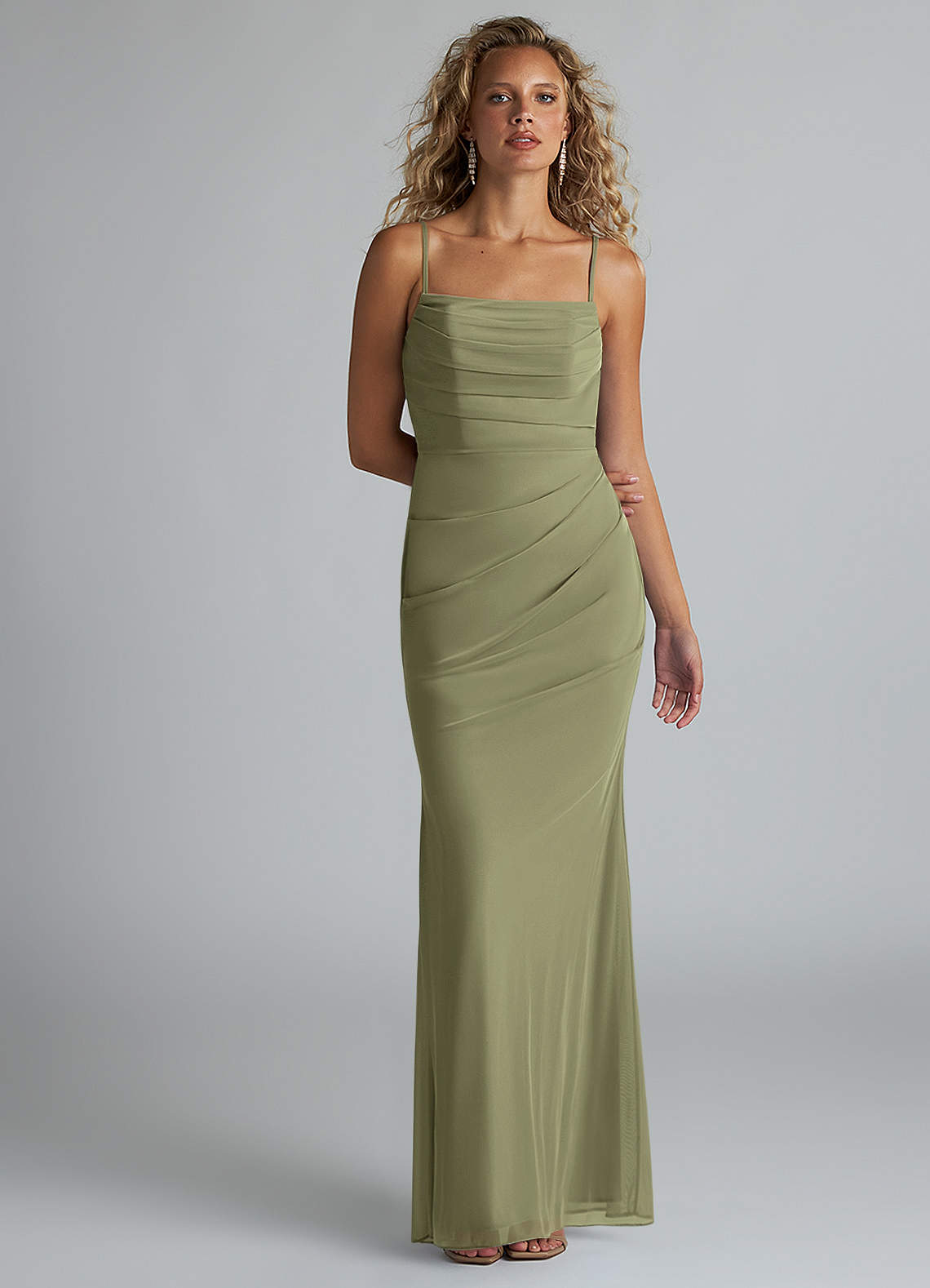 Azazie Teyana Pistachio Bridesmaid Dresses | Azazie