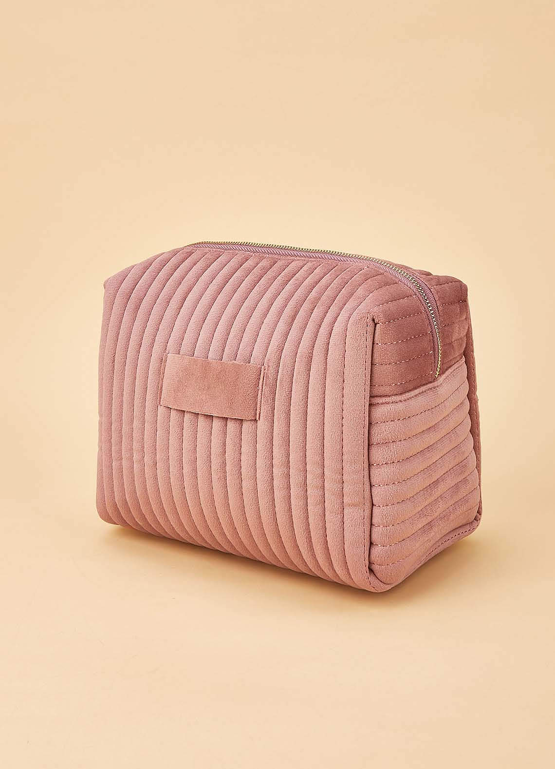 front Velvet Makeup Bag