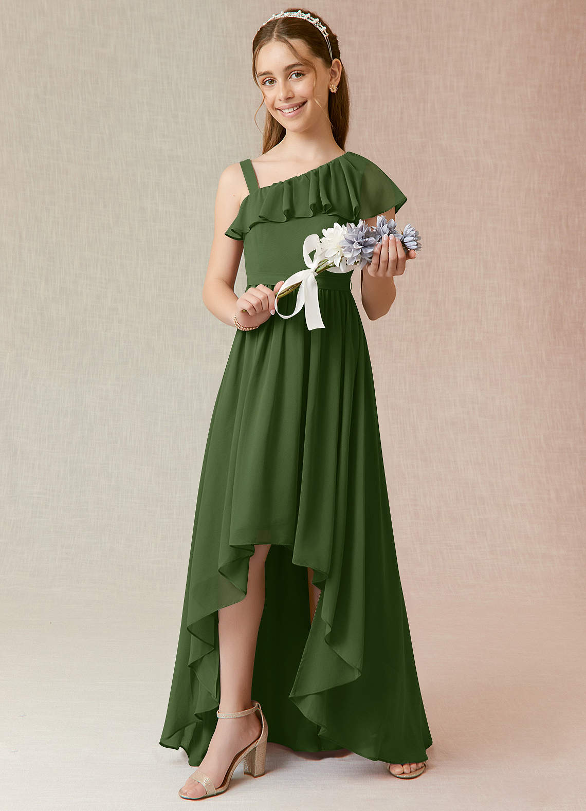 open lace back dress MANGO Olive Green Green Asymmetric Ribbed Knit Dress UK S