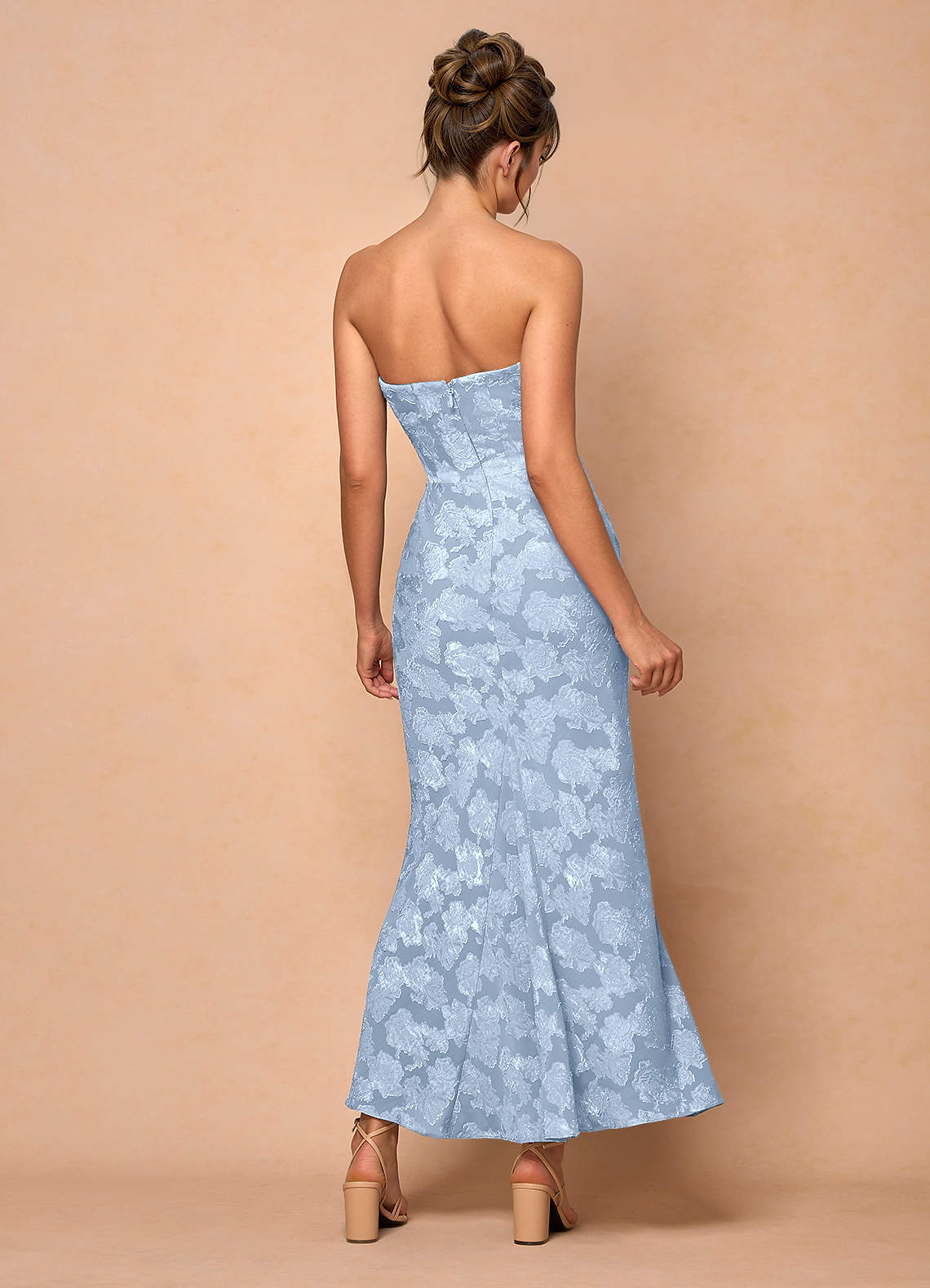 Ezrena Powder Blue Maxi Dress | Azazie