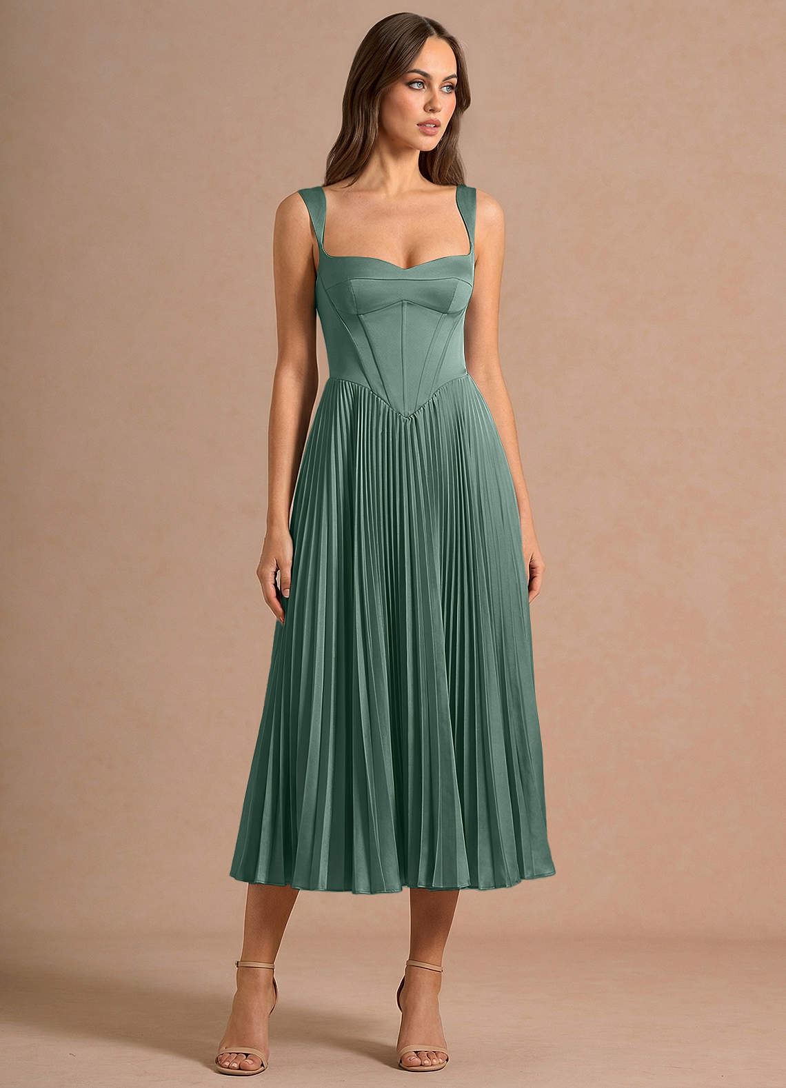 mid length cocktail dresses Missacc Royal Blue Cocktail Dresses Simple Cap Shoulder A-Line Tea-Length Cocktail Dresses